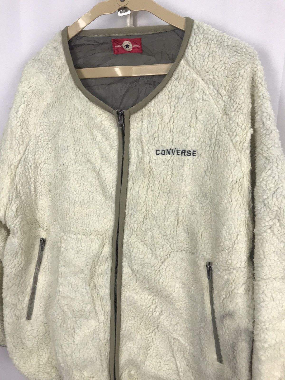 Converse Converse spellout zipper fleece jacket Size US M / EU 48-50 / 2 - 5 Thumbnail