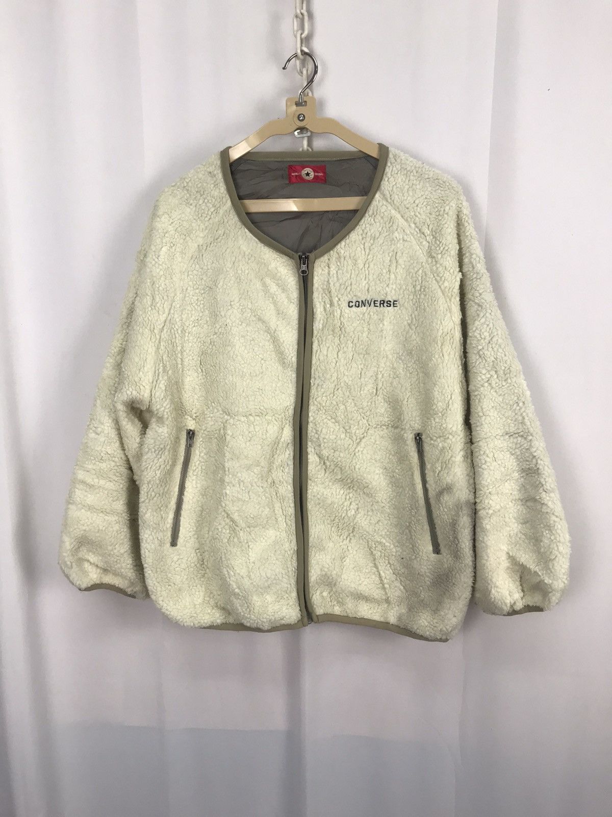 Converse Converse spellout zipper fleece jacket Size US M / EU 48-50 / 2 - 6 Thumbnail