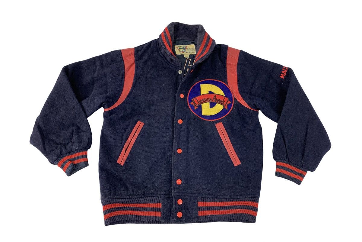 Vintage Rare 80s Uncle Bov Doshisha Machiko Simple Varsity Jacket Size US M / EU 48-50 / 2 - 1 Thumbnail
