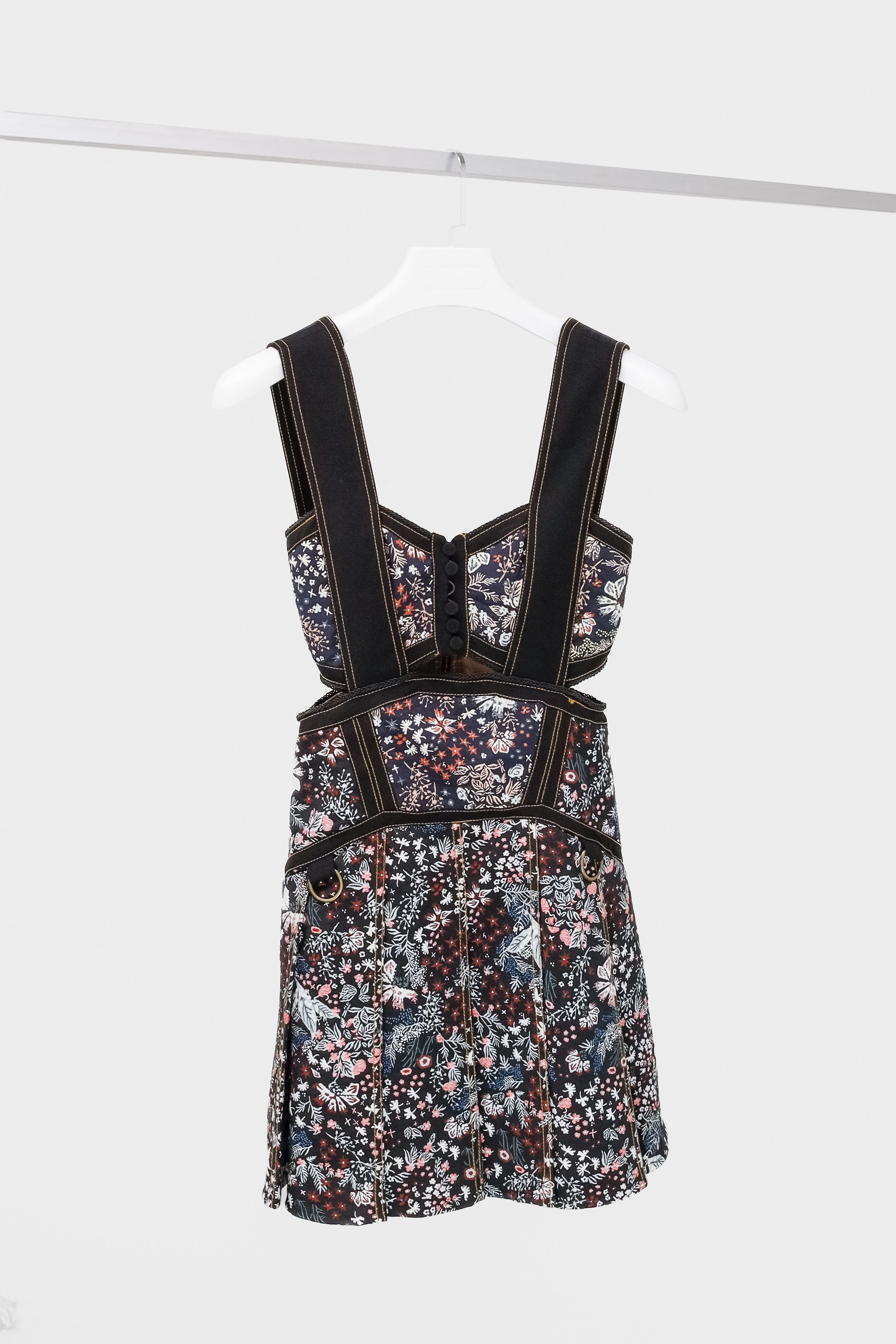 ワンピース SELF PORTRAIT LLIC JACQUARD MINI DRESS Gold Metallic Jacquard Mini Dress – self-portrait-US