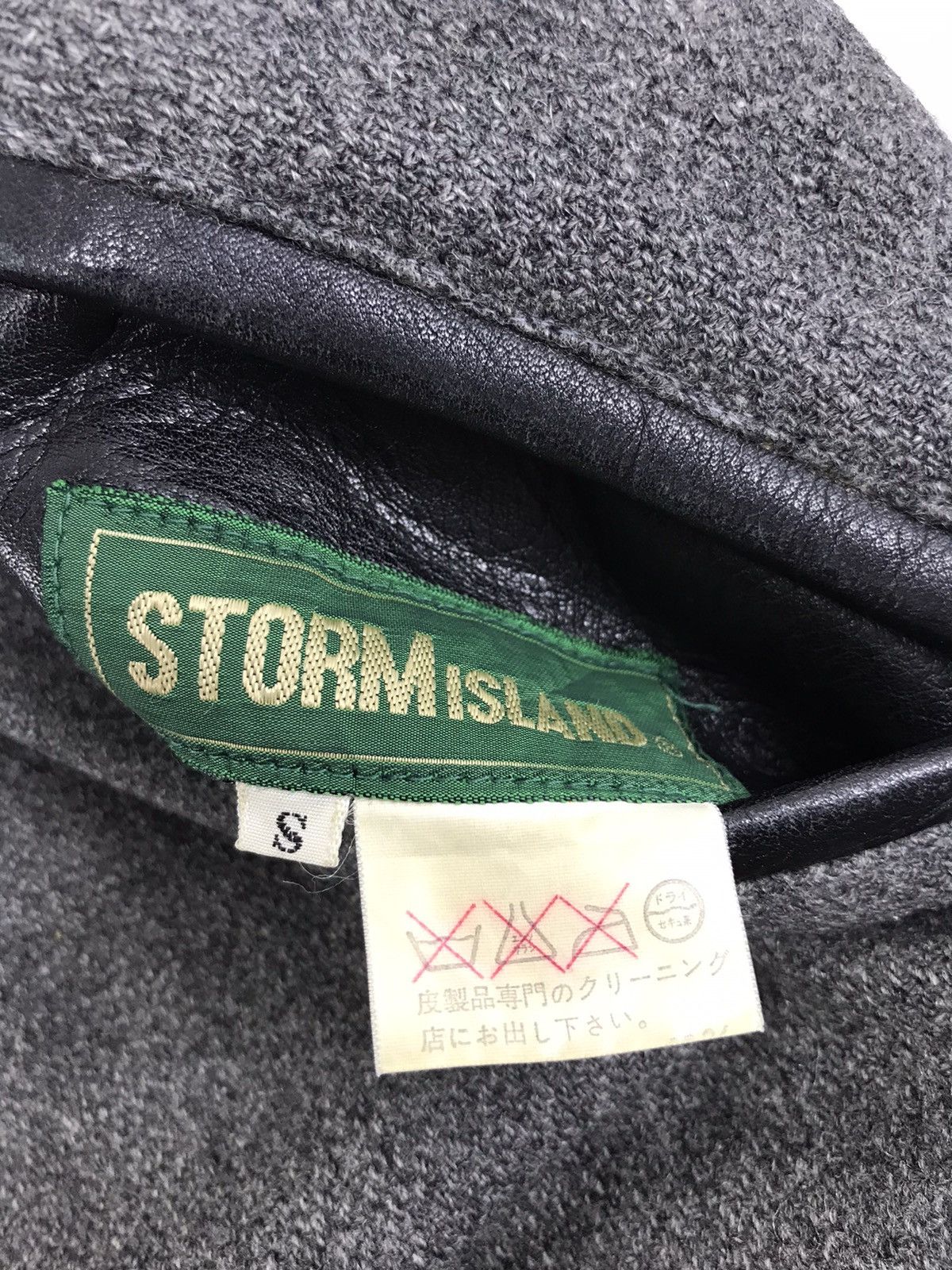 Leather Vintage Storm Island Varsity Leather Jacket Size US M / EU 48-50 / 2 - 6 Thumbnail