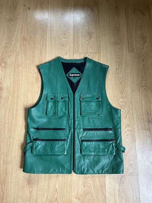 Supreme hot sale biker vest