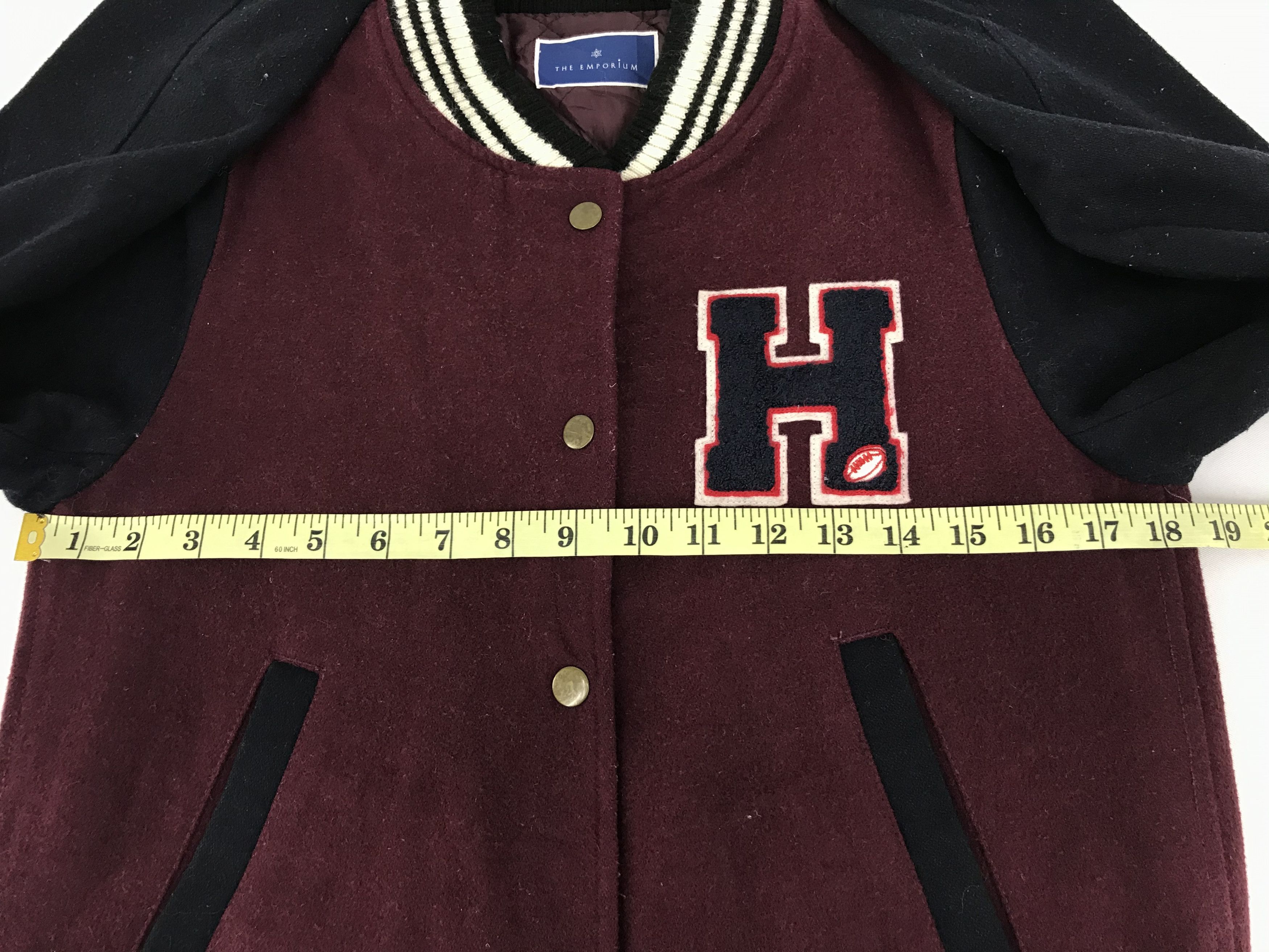 Japanese Brand The Emporium H Football Varsity College Jacket Padded inner Size US S / EU 44-46 / 1 - 8 Thumbnail