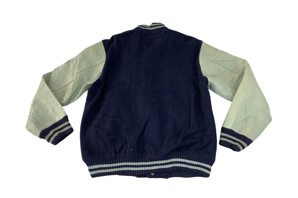 Leather 90s Varsity Jacket Havard Company Leather Sleeve Snap Button Size US M / EU 48-50 / 2 - 5 Thumbnail
