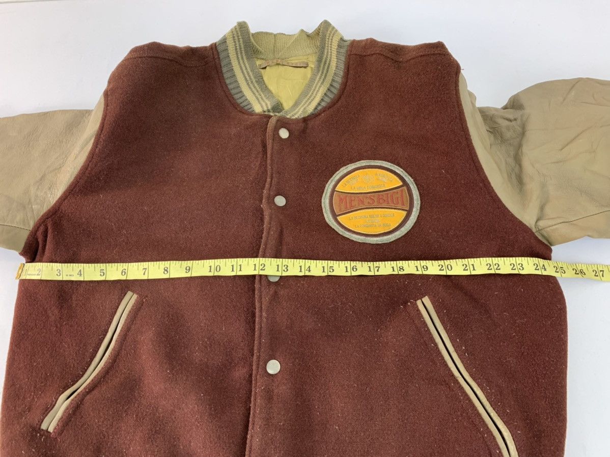 BIGI Vintage Bigi Men’s Y’es Decir Leather Wool Varsity Jacket Size US L / EU 52-54 / 3 - 13 Thumbnail