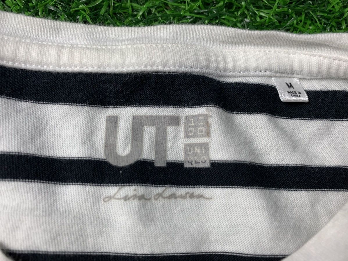 Japanese Brand Uniqlo X Lisa Larson Striped Printed Cat Graphic Tee Size M / US 6-8 / IT 42-44 - 4 Thumbnail