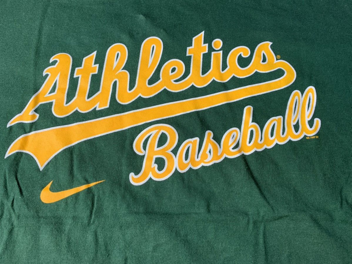 MLB Nike Athletic Baseball A's Team Tee Genuine Merchandise Size XL / US 12-14 / IT 48-50 - 2 Thumbnail
