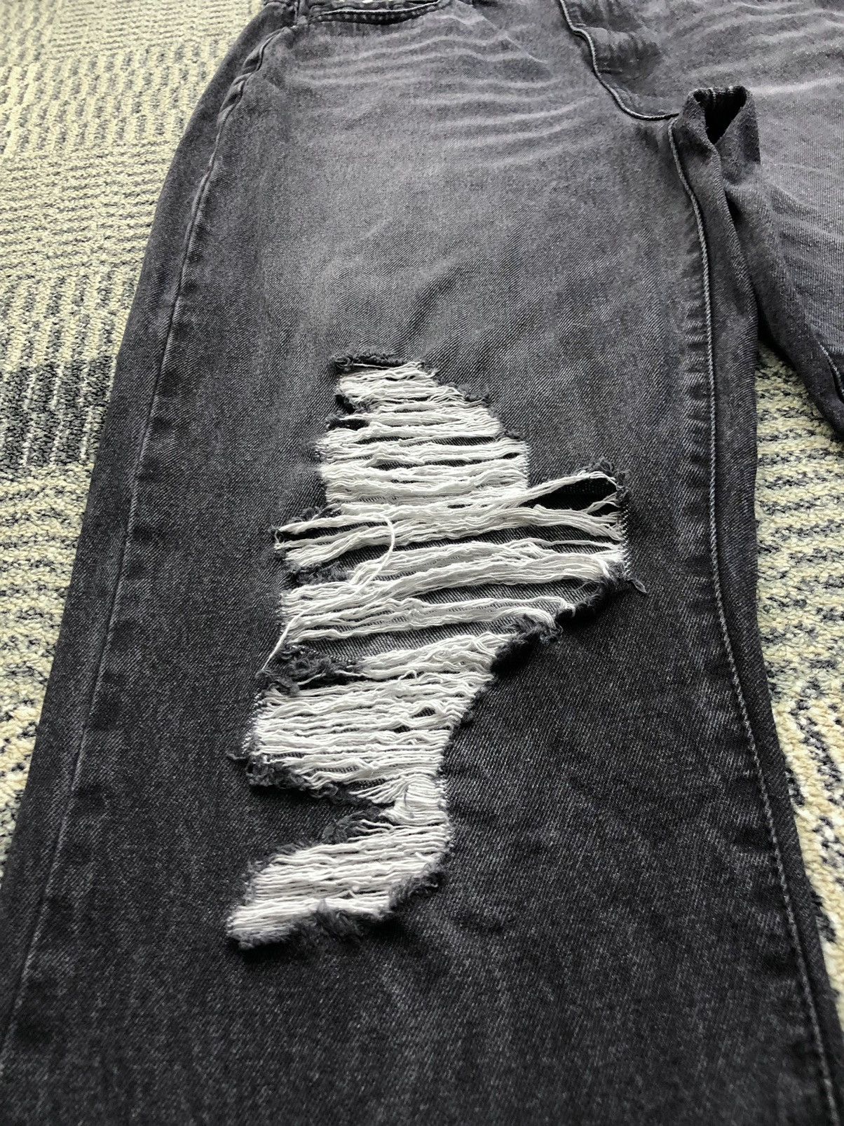 Rsq RSQ 90's Jean Faded Black Distressed Faded Black Jeans Size US 30 / EU 46 - 10 Thumbnail