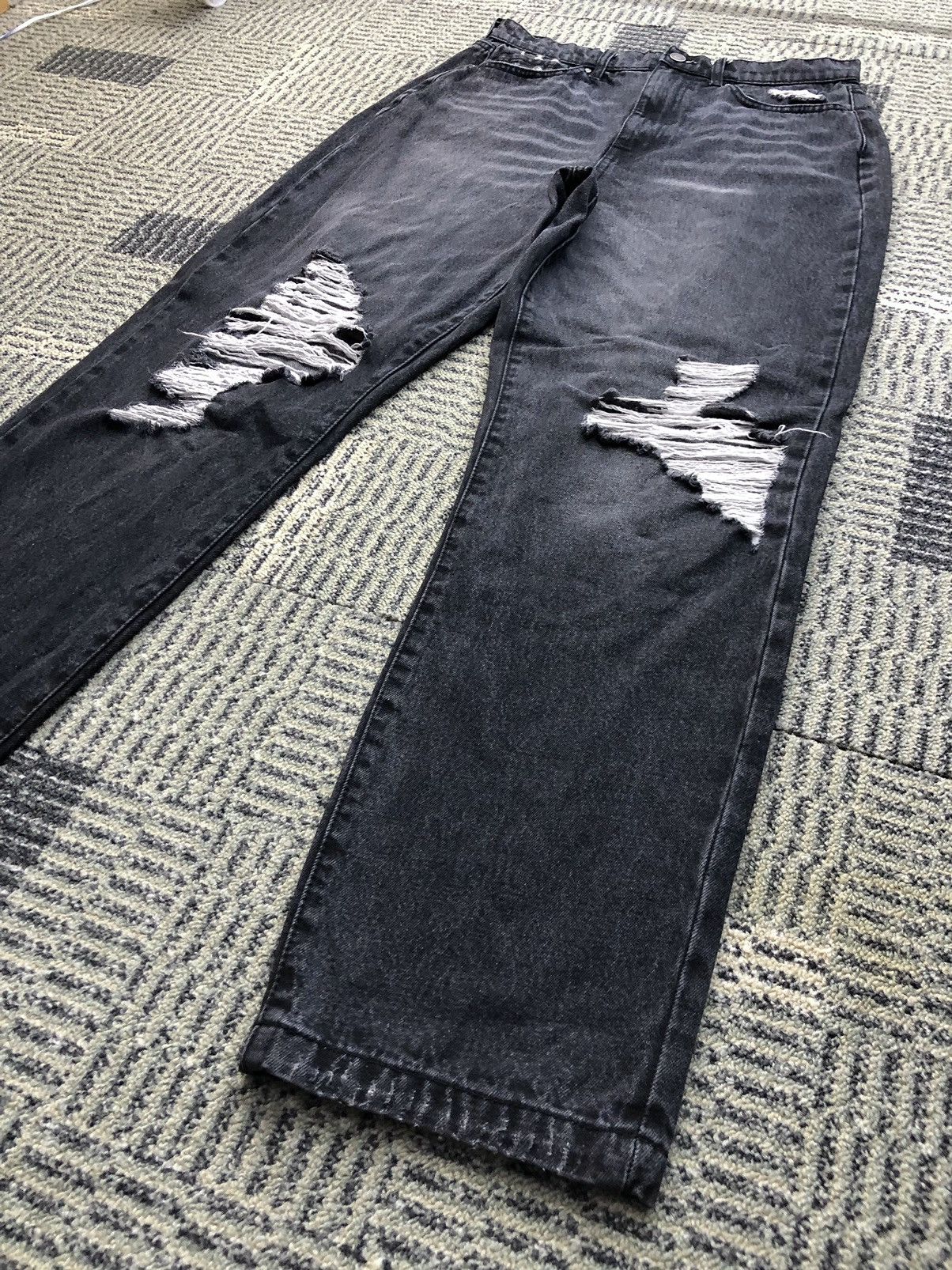 Rsq RSQ 90's Jean Faded Black Distressed Faded Black Jeans Size US 30 / EU 46 - 4 Thumbnail