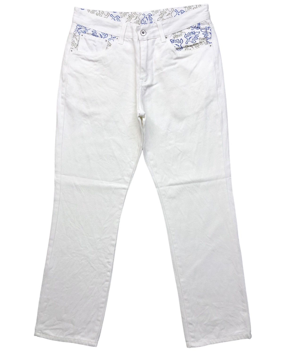 image of Body Glove California 53 Backprint White Jeans, Men's (Size 30)