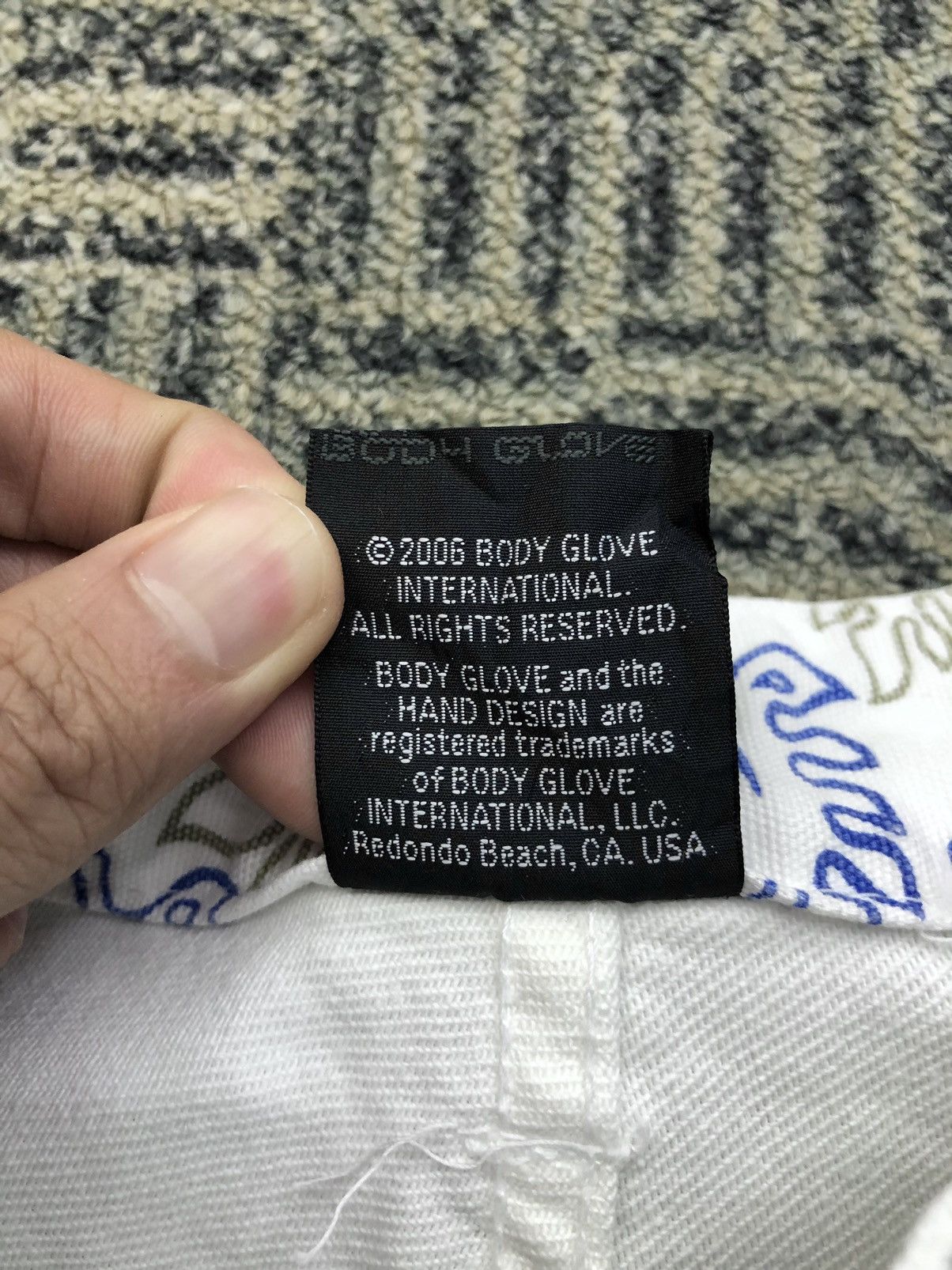 Vintage Body Glove California 53 Backprint White Jeans