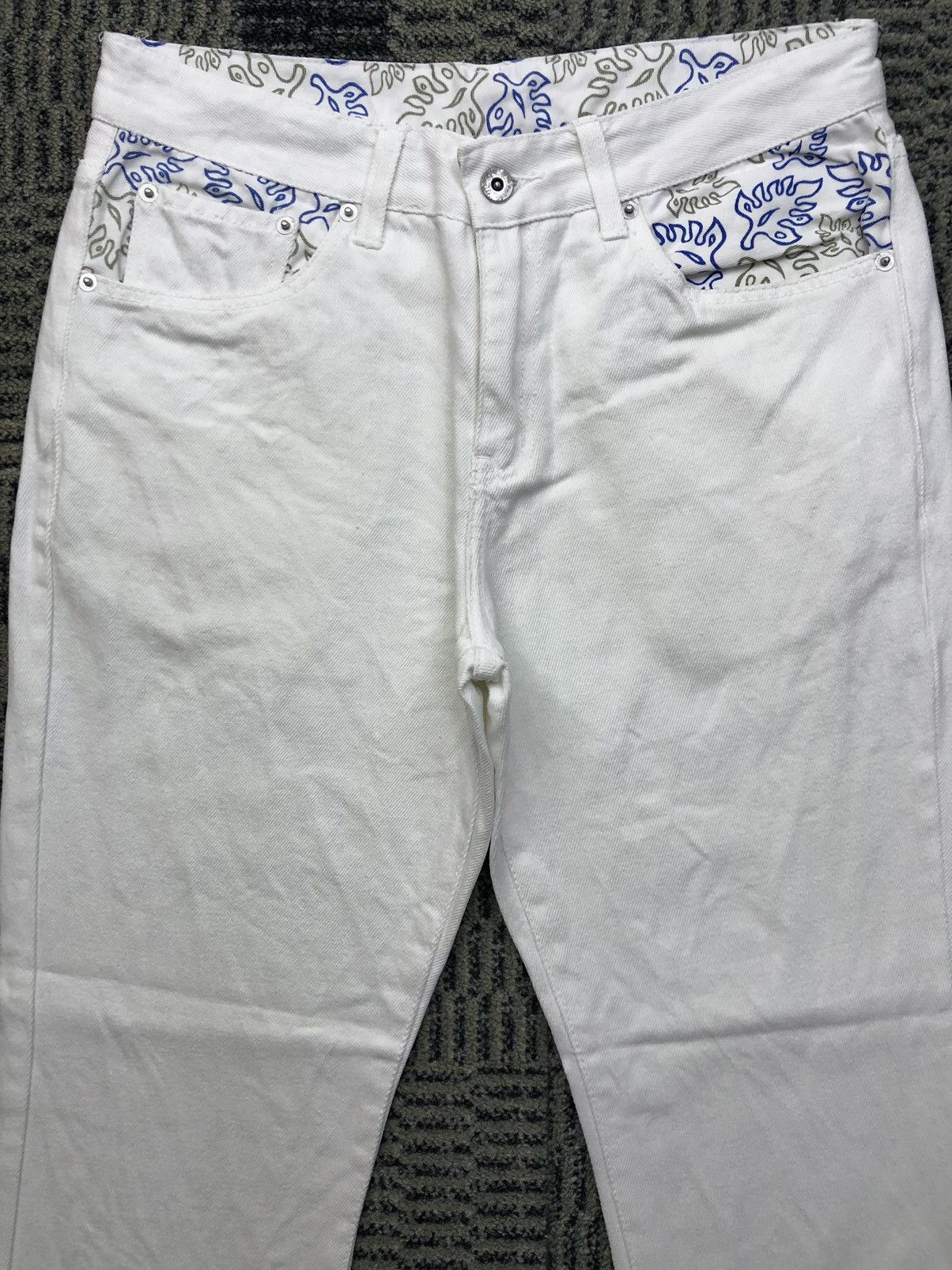 Vintage Body Glove California 53 Backprint White Jeans