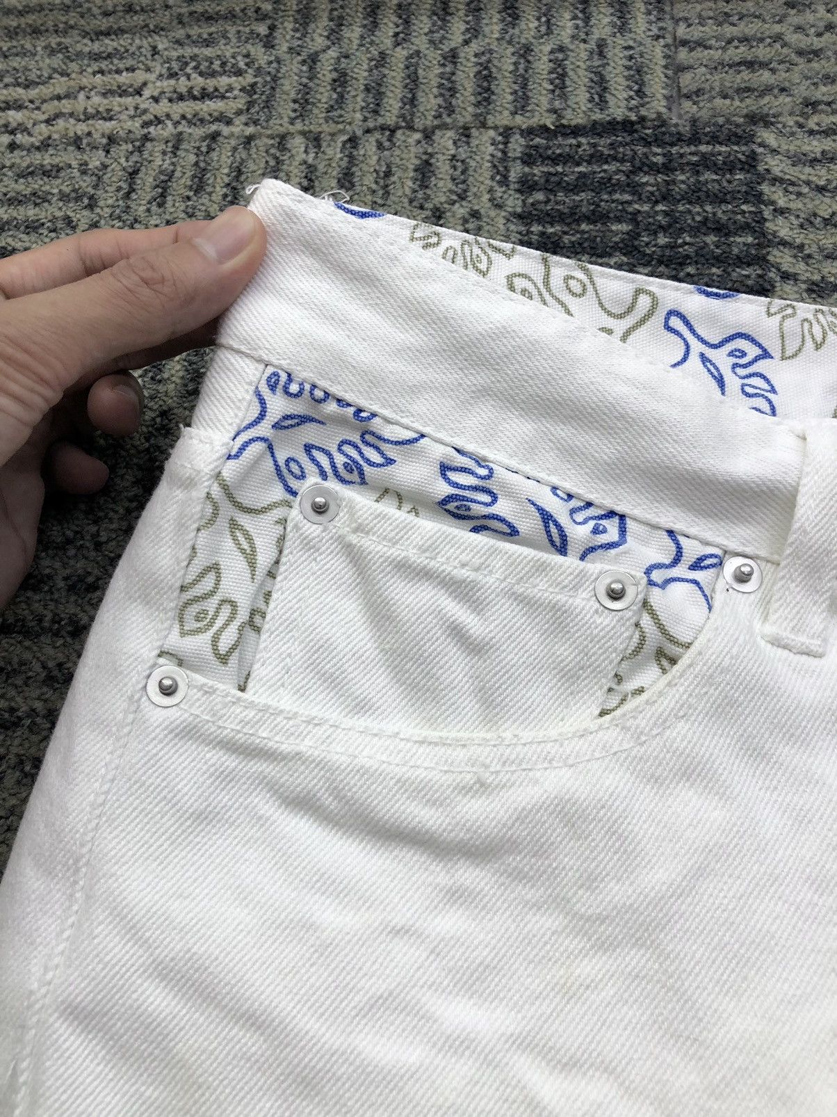 Vintage Body Glove California 53 Backprint White Jeans