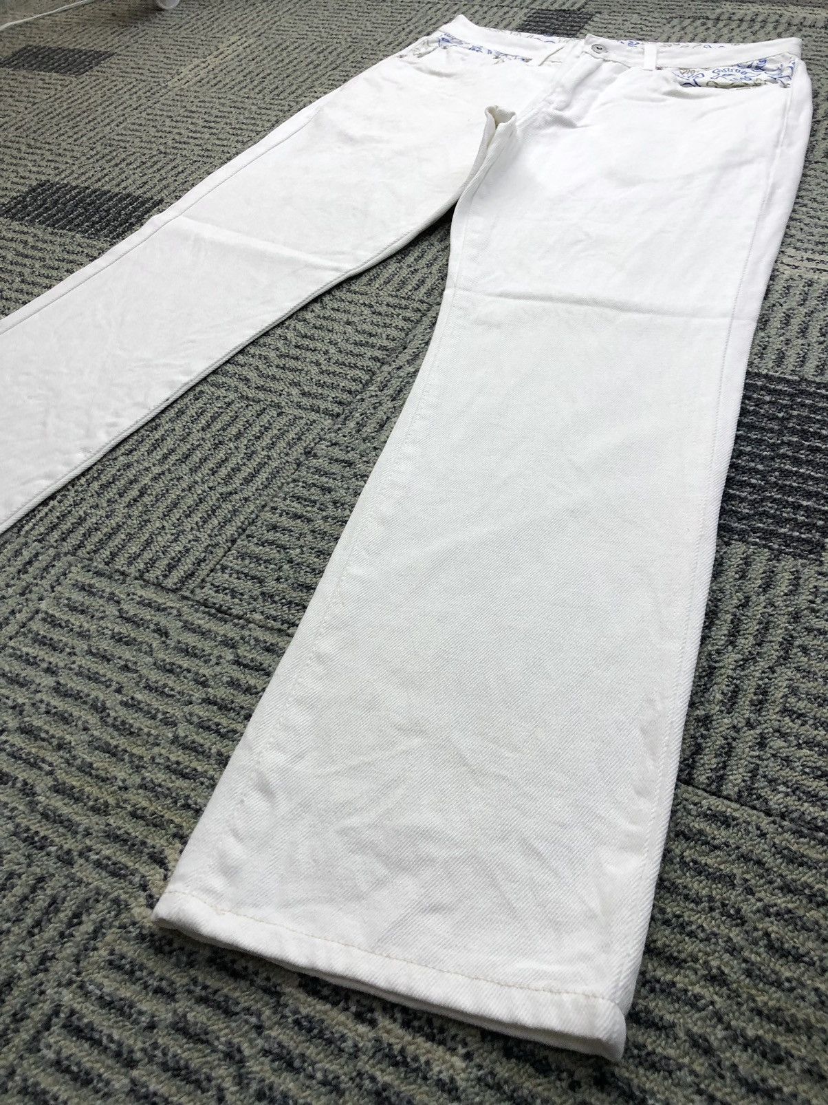 Vintage Body Glove California 53 Backprint White Jeans