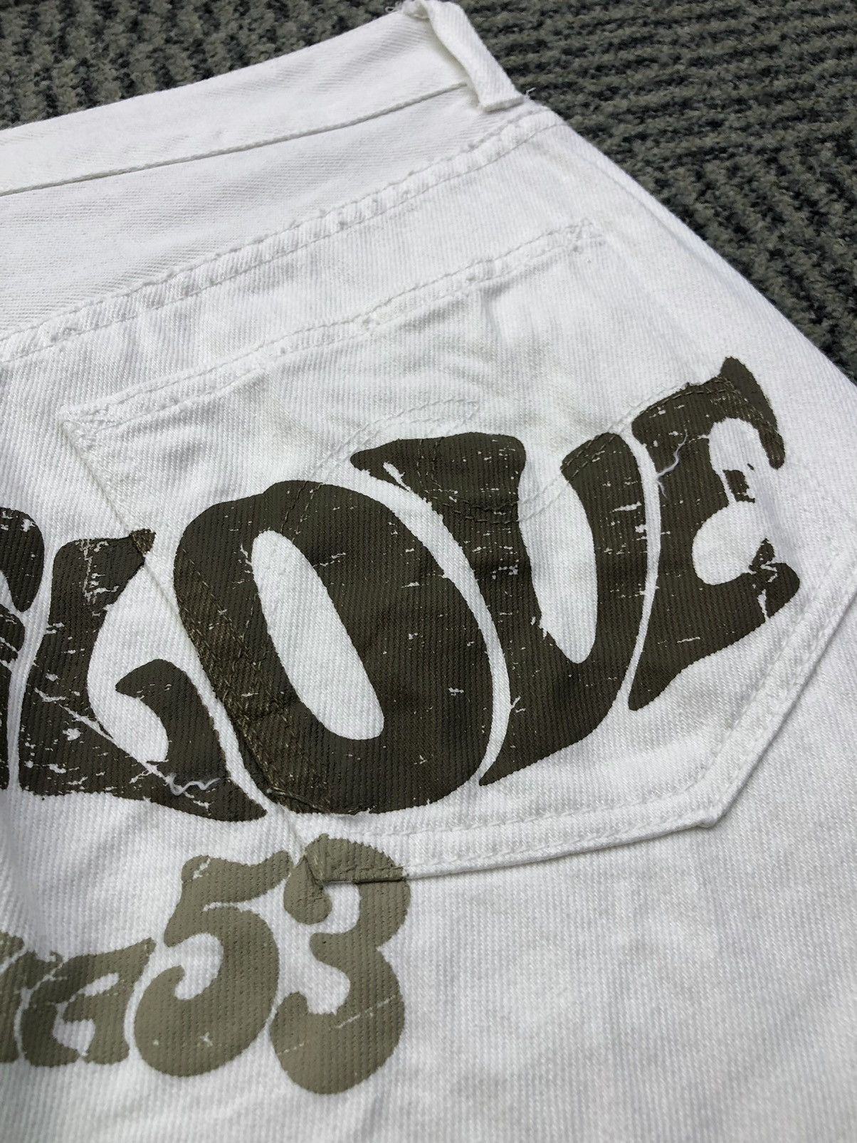 Vintage Body Glove California 53 Backprint White Jeans