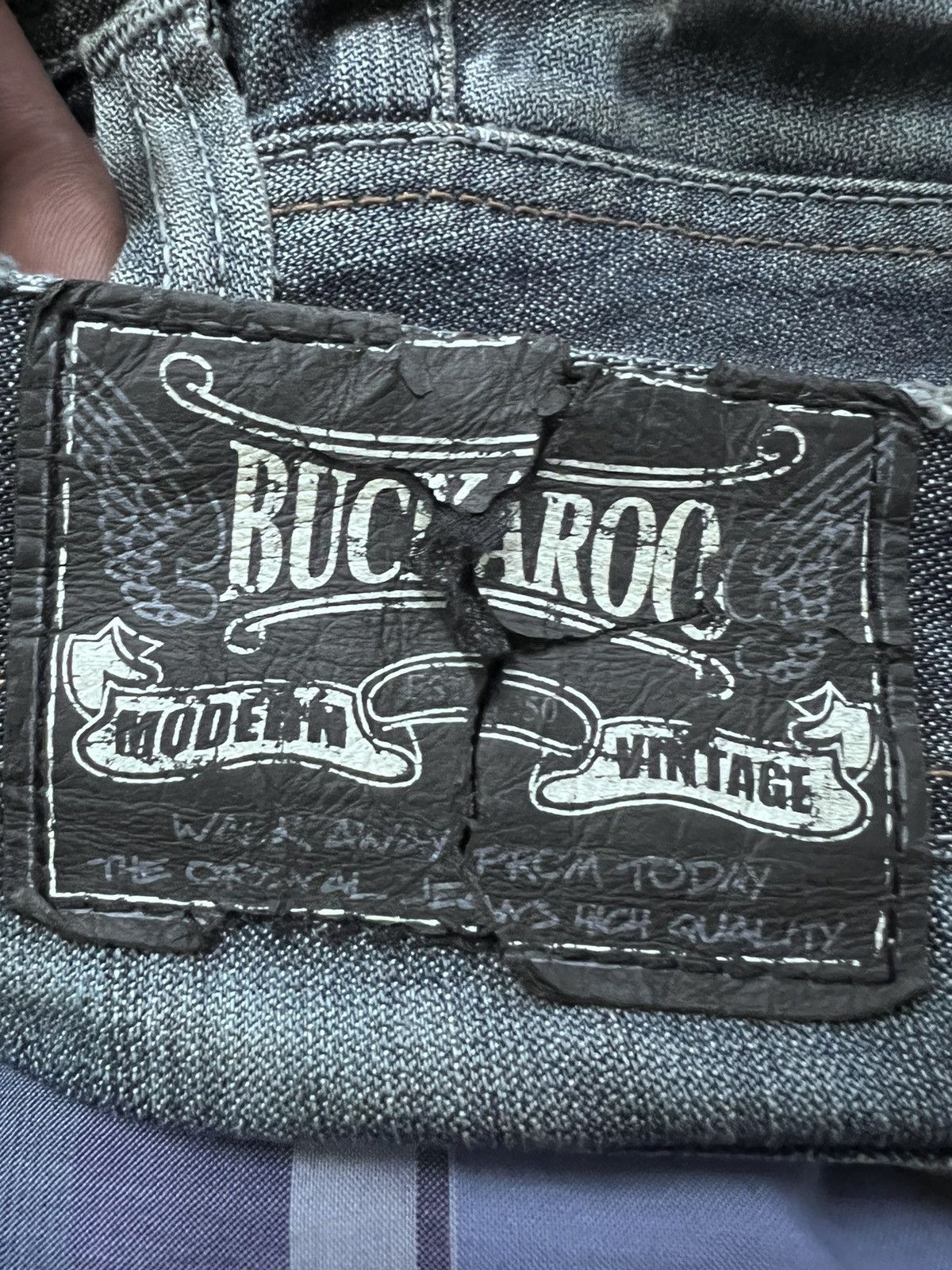 Japanese Brand FLARED💥BUCKARO JEANS STUDDED PUNK DISTRESSED DENIM Size US 30 / EU 46 - 10 Thumbnail