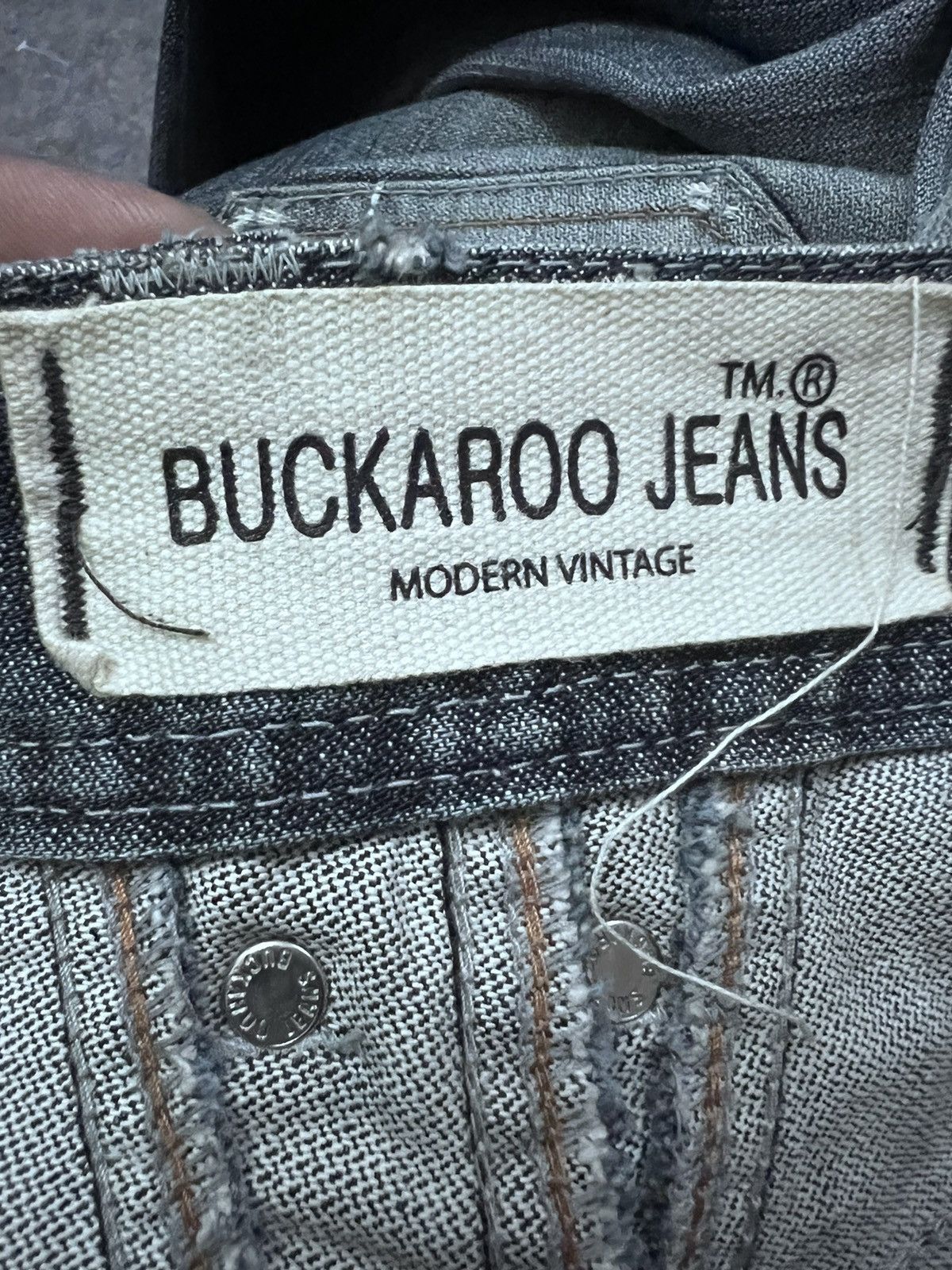 Japanese Brand FLARED💥BUCKARO JEANS STUDDED PUNK DISTRESSED DENIM Size US 30 / EU 46 - 11 Thumbnail