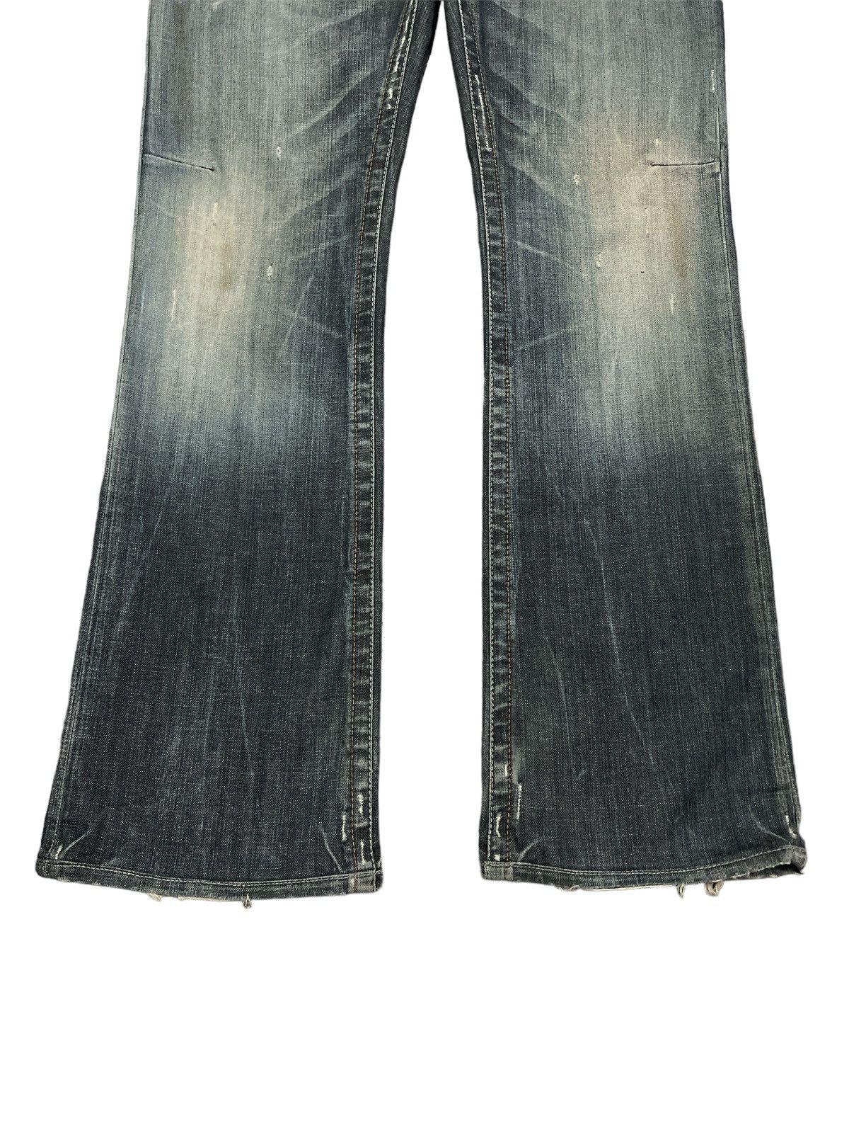 Japanese Brand FLARED💥BUCKARO JEANS STUDDED PUNK DISTRESSED DENIM Size US 30 / EU 46 - 5 Thumbnail