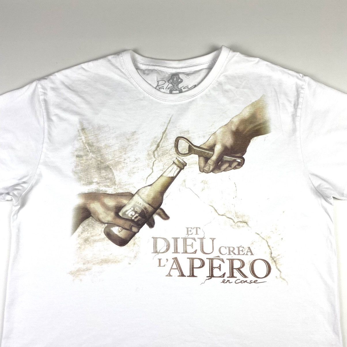 Band Tees Vintage Art Humor Leonardo Da Vinci T Shirt Alcohol VTG Size US XL / EU 56 / 4 - 2 Thumbnail