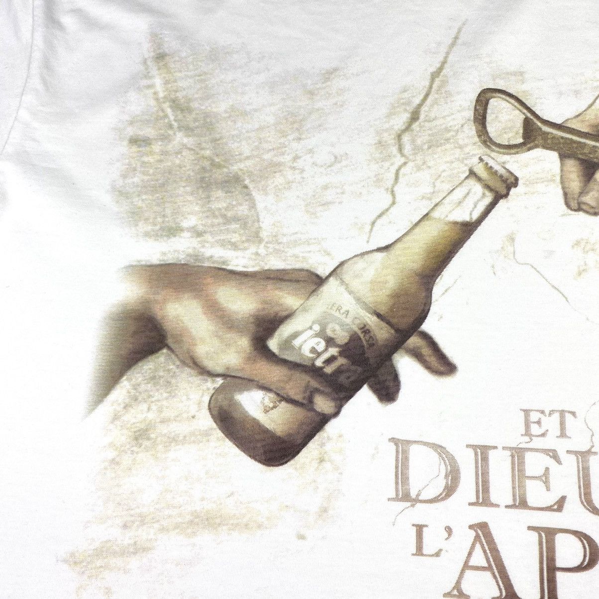 Band Tees Vintage Art Humor Leonardo Da Vinci T Shirt Alcohol VTG Size US XL / EU 56 / 4 - 3 Thumbnail