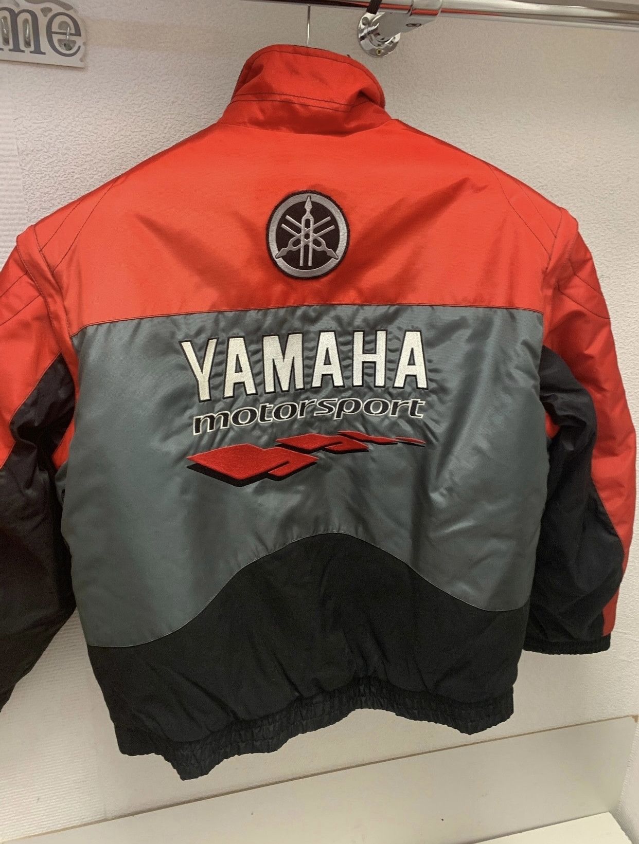 image of Motorsport Racing Team Wear Big Logo Jacket XL in Striped, Men's