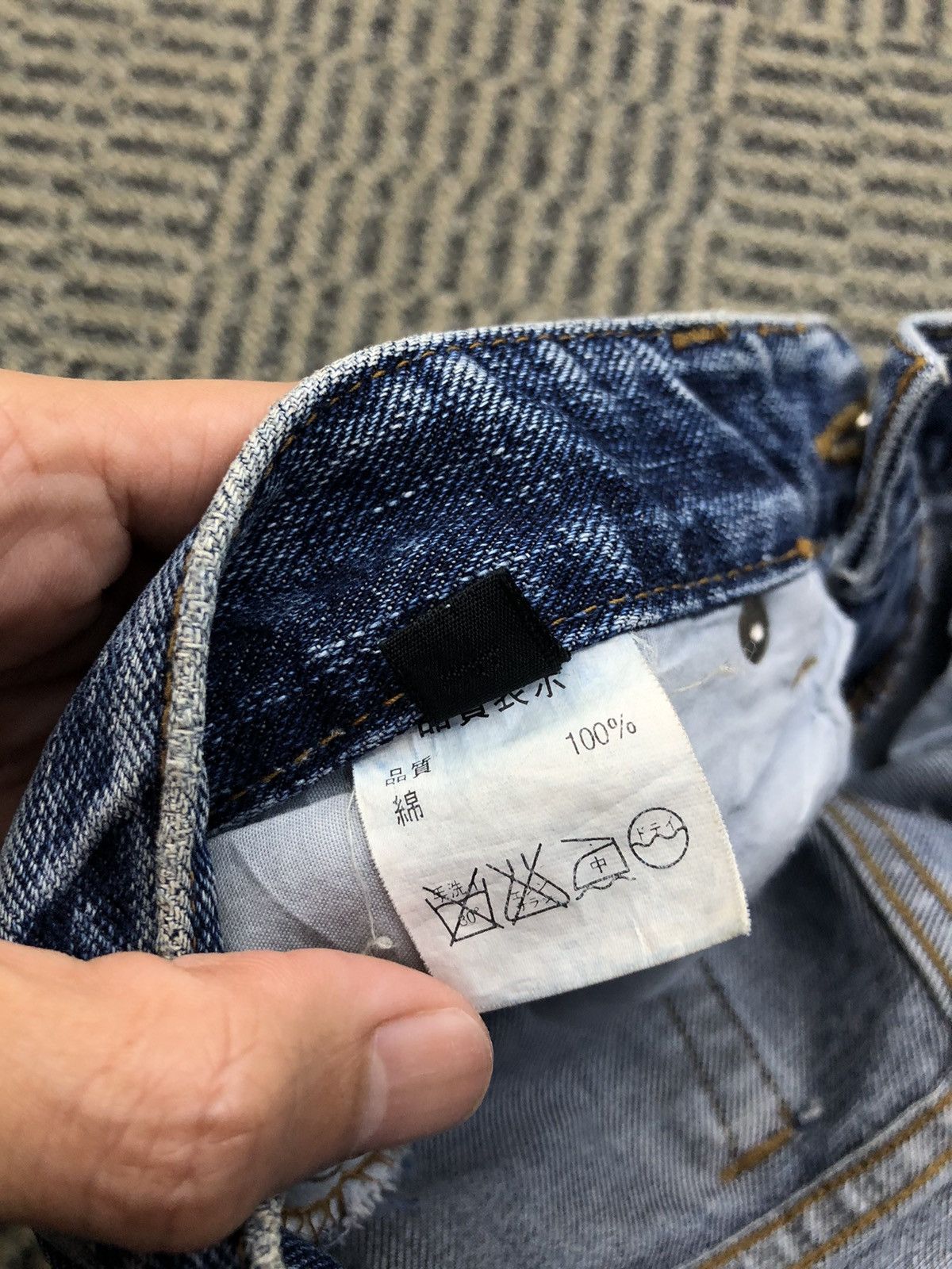 Japanese Brand M.Deux Ripped Flared Bootcut Faded Blue Jeans Size 27" / US 4 / IT 40 - 16 Thumbnail
