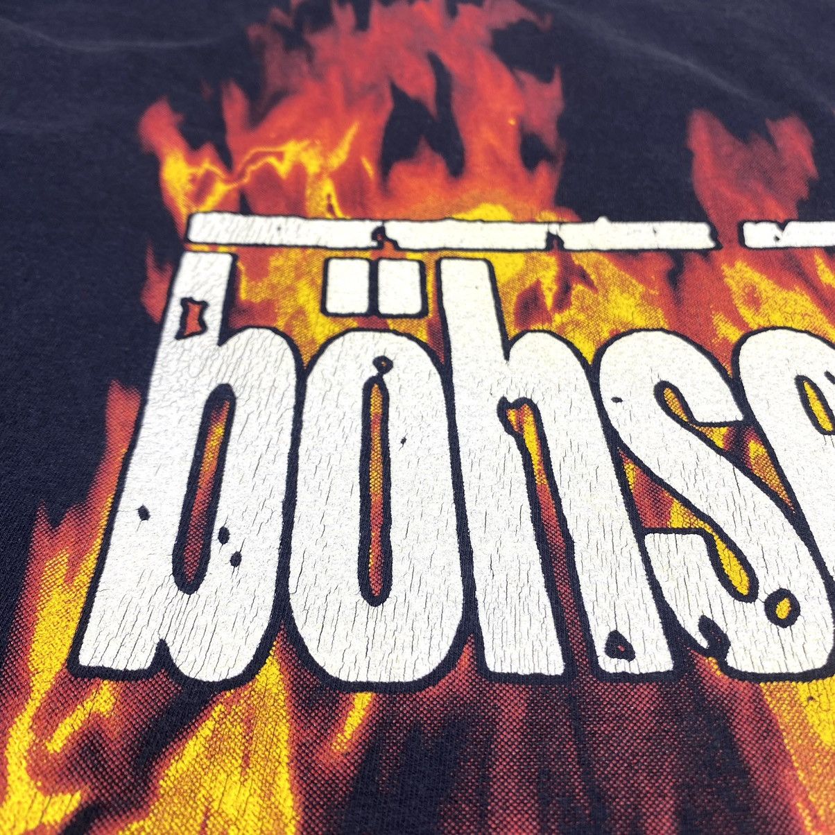 Band Tees Rare! 90’s Vintage Bohse Onkelz Flame Band Rock T Shirt Y2K Size US XL / EU 56 / 4 - 8 Thumbnail