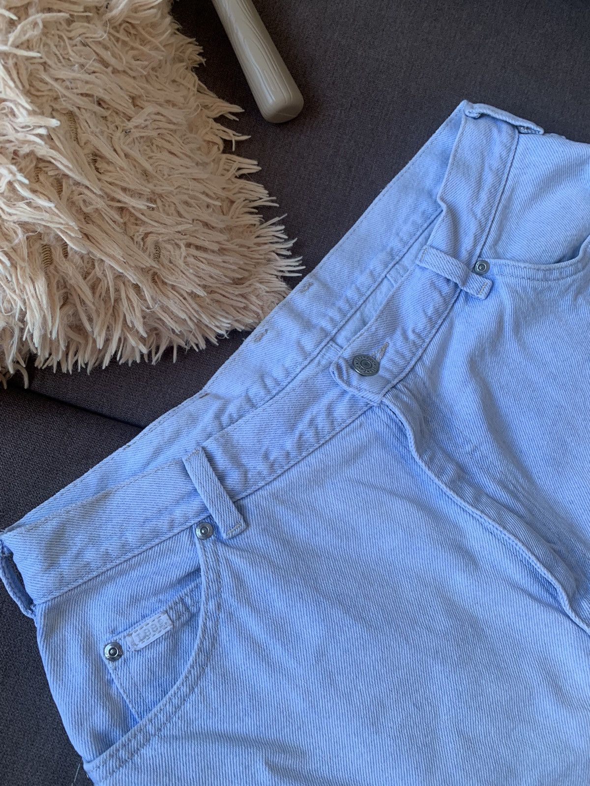 Lee 💥VTG LEE RIDER Light Blue Jeans Size US 33 - 15 Thumbnail