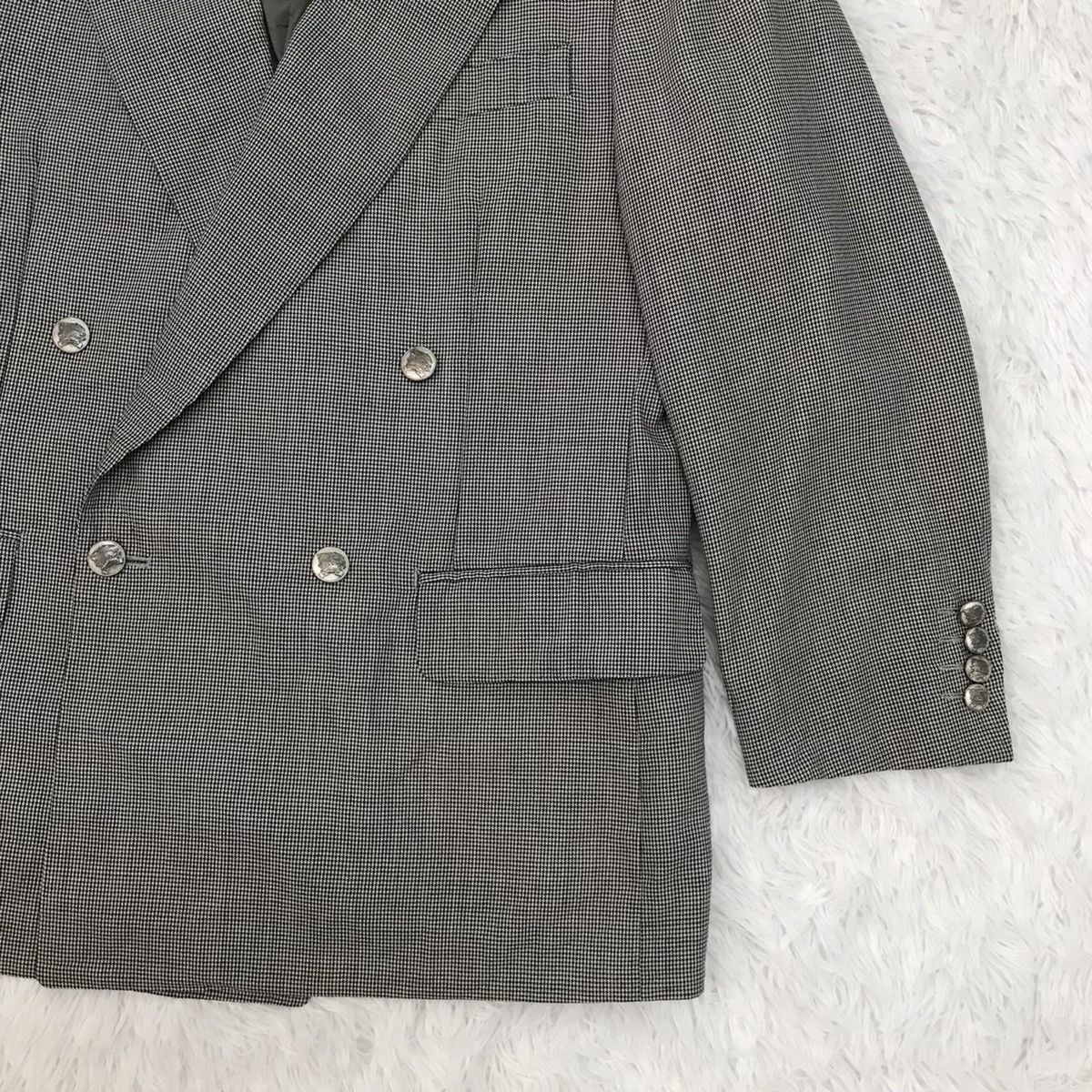 Burberry Burberrys Silk & Kid Mohair Double Breast Jacket Coat Size US M / EU 48-50 / 2 - 5 Thumbnail
