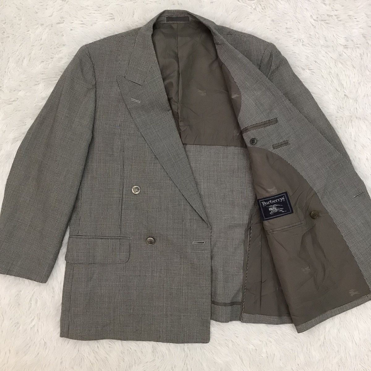Burberry Burberrys Silk & Kid Mohair Double Breast Jacket Coat Size US M / EU 48-50 / 2 - 14 Thumbnail