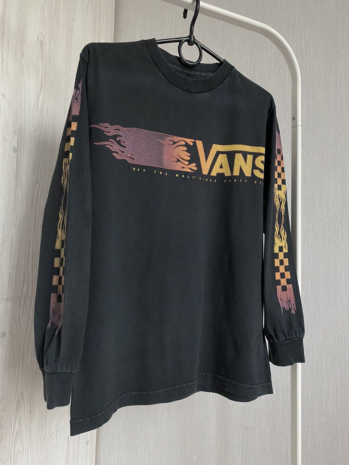 Vans Vintage Vans Skate Long Sleeve Flame Sleeve T-shirt Size US S / EU 44-46 / 1 - 3 Thumbnail