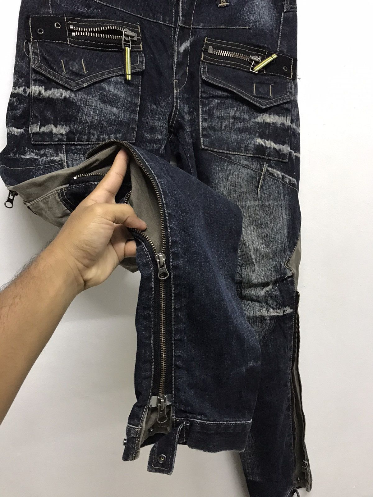 Japanese Brand Vintage PPFM Bondage Punk Rock Denim Like LGB Size US 32 / EU 48 - 13 Thumbnail