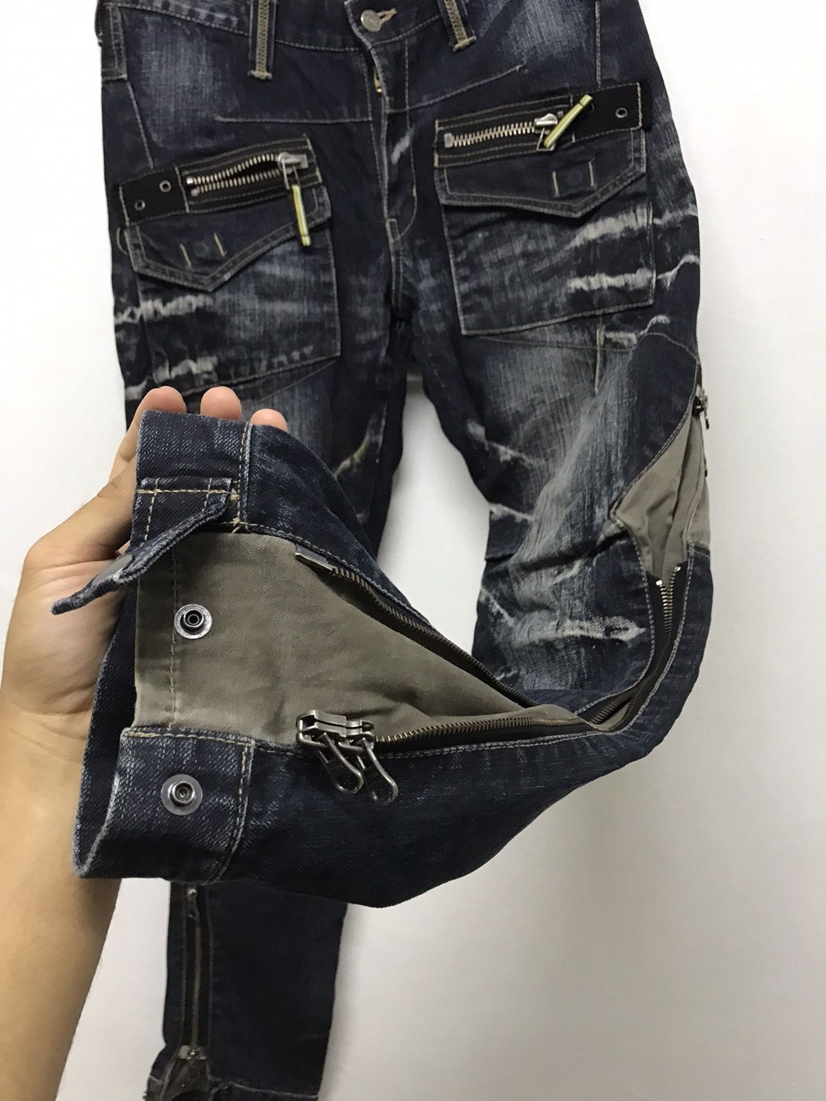 Japanese Brand Vintage PPFM Bondage Punk Rock Denim Like LGB Size US 32 / EU 48 - 14 Thumbnail