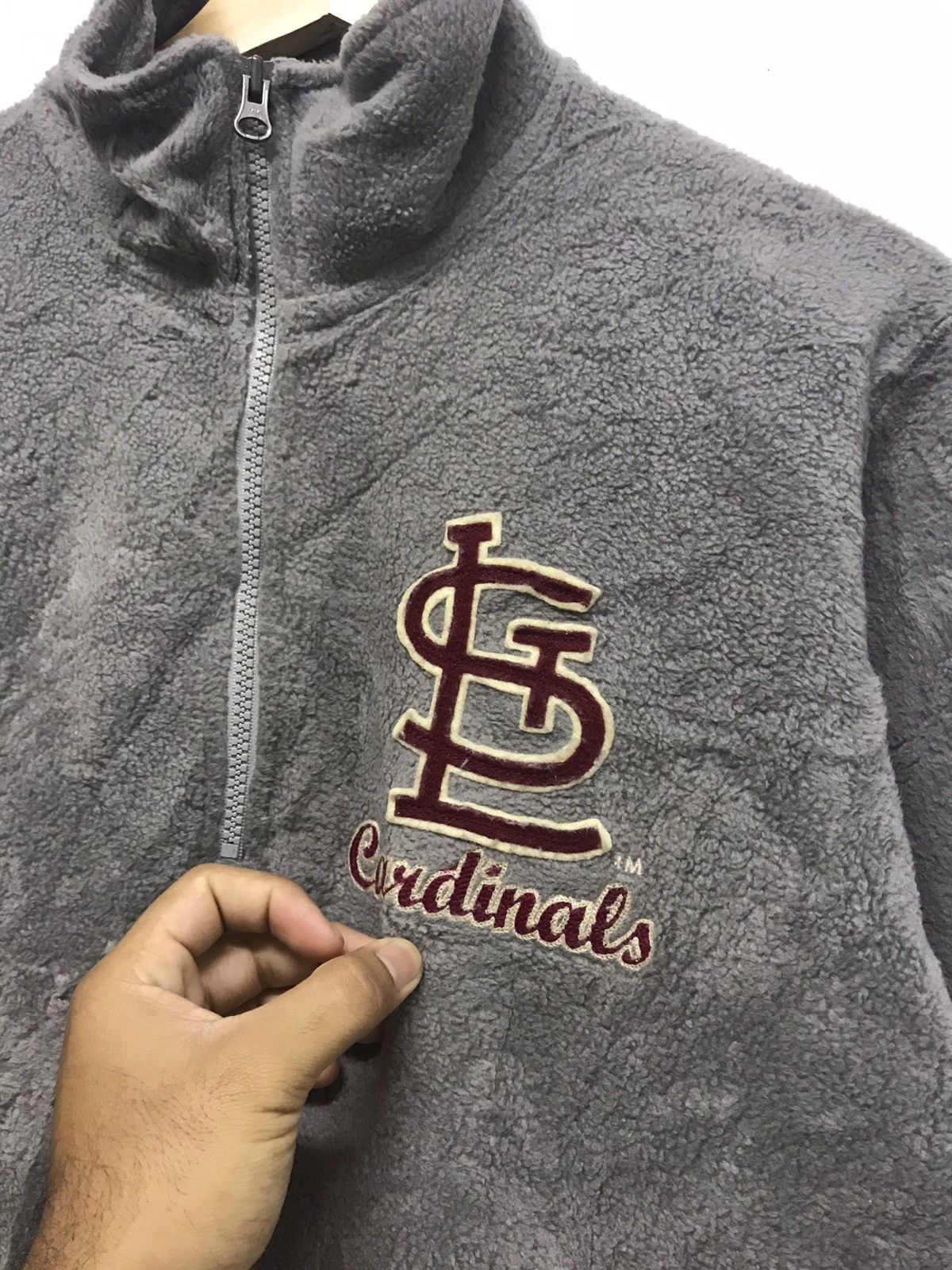 Japanese Brand Vintage Uniqlo x St. Louis Cardinals Fleece Sweatshirt Size US XL / EU 56 / 4 - 11 Thumbnail