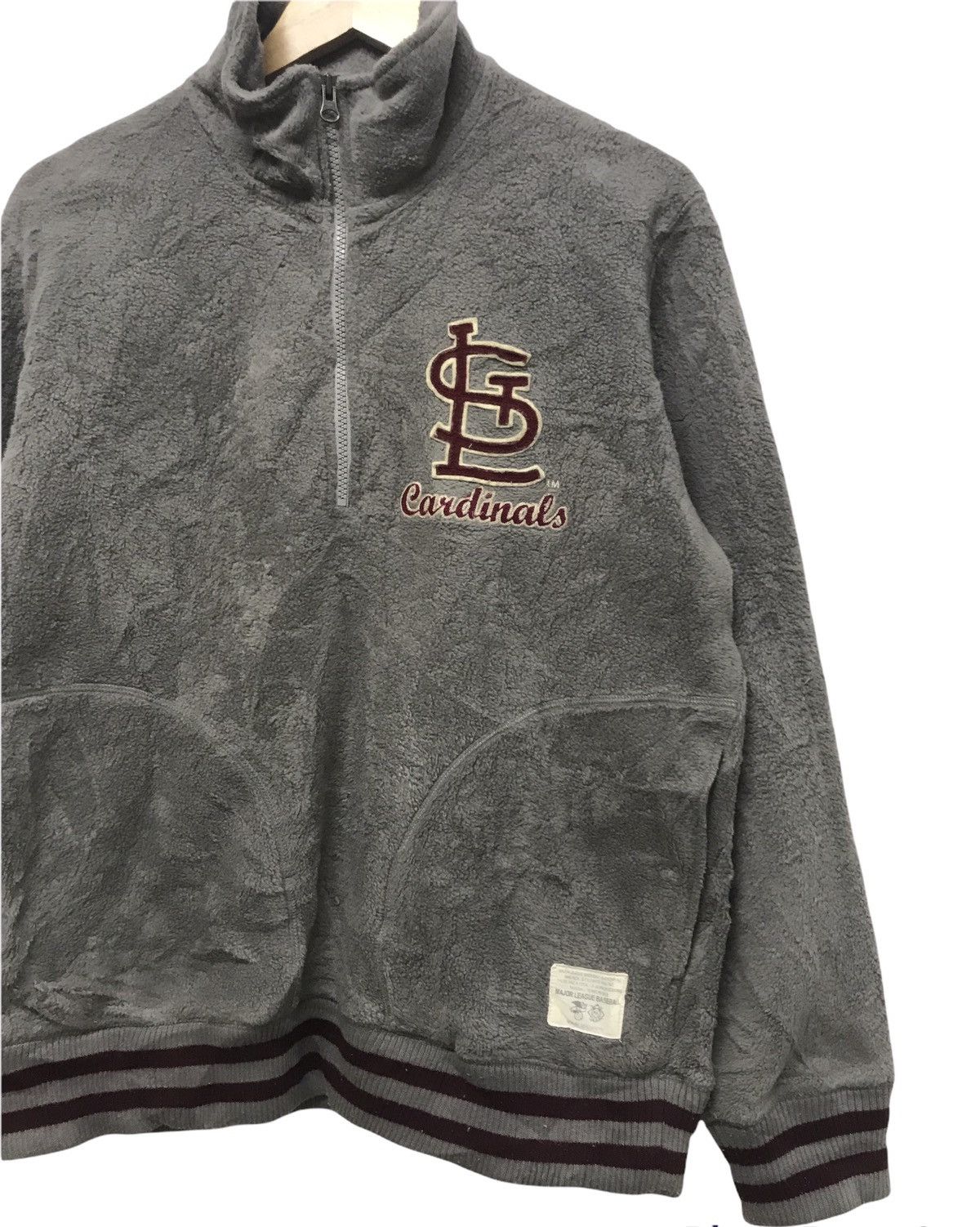 Japanese Brand Vintage Uniqlo x St. Louis Cardinals Fleece Sweatshirt Size US XL / EU 56 / 4 - 4 Thumbnail