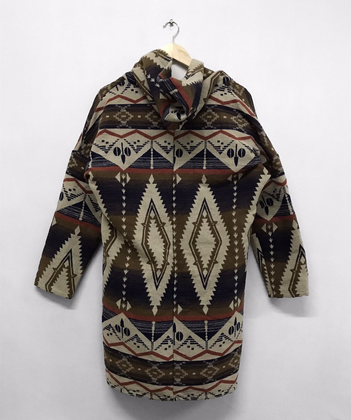 Japanese Brand Nice! Radarista Navajo Wool Long Jacket Size US XL / EU 56 / 4 - 2 Thumbnail