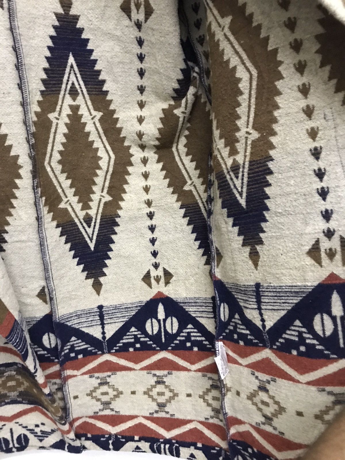 Japanese Brand Nice! Radarista Navajo Wool Long Jacket Size US XL / EU 56 / 4 - 12 Thumbnail