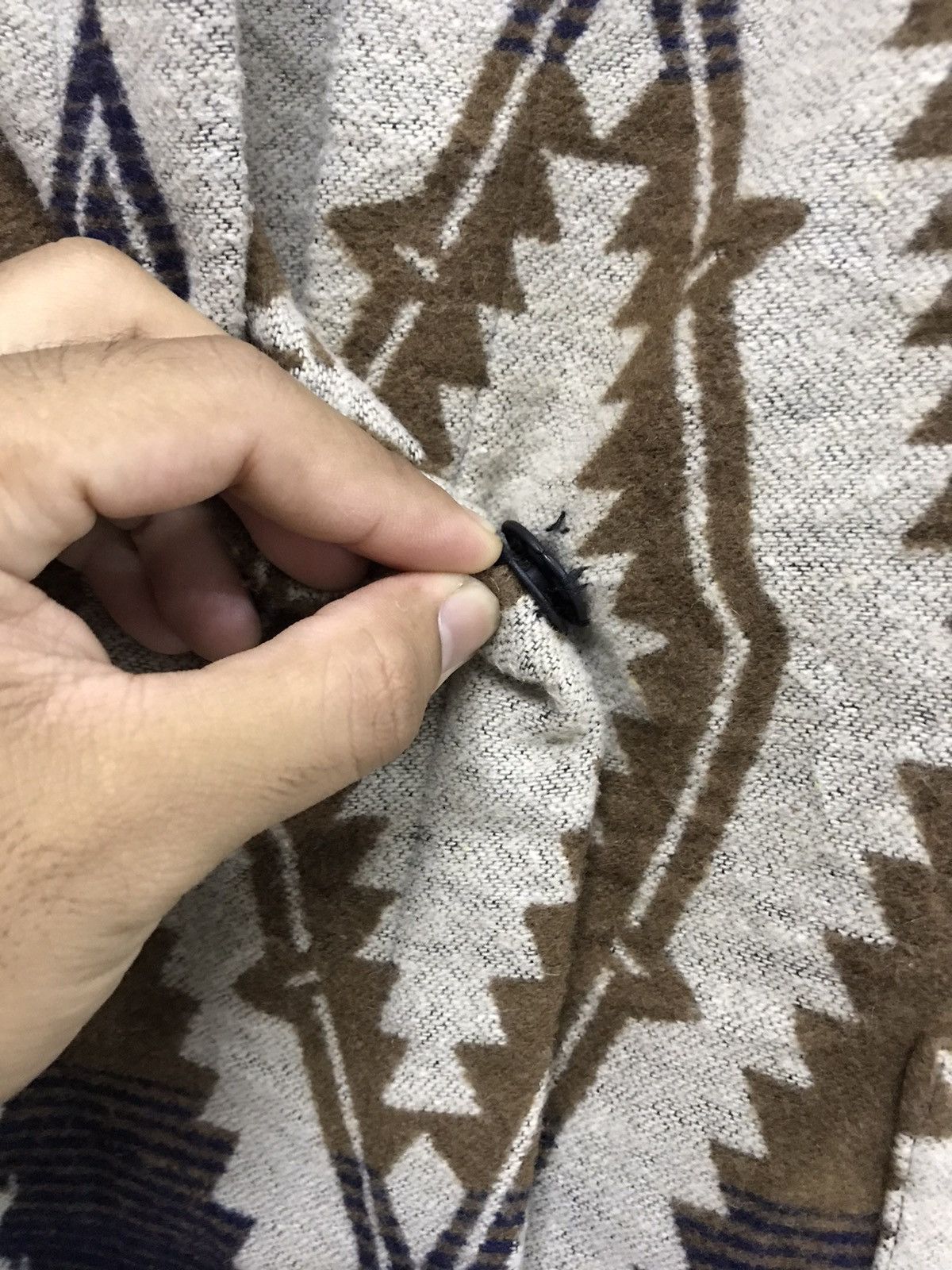 Japanese Brand Nice! Radarista Navajo Wool Long Jacket Size US XL / EU 56 / 4 - 20 Thumbnail