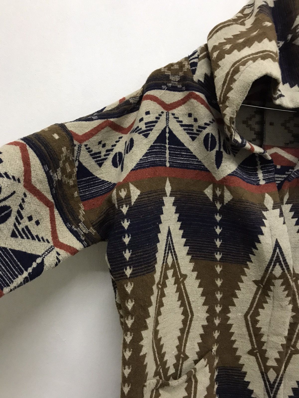 Japanese Brand Nice! Radarista Navajo Wool Long Jacket Size US XL / EU 56 / 4 - 3 Thumbnail