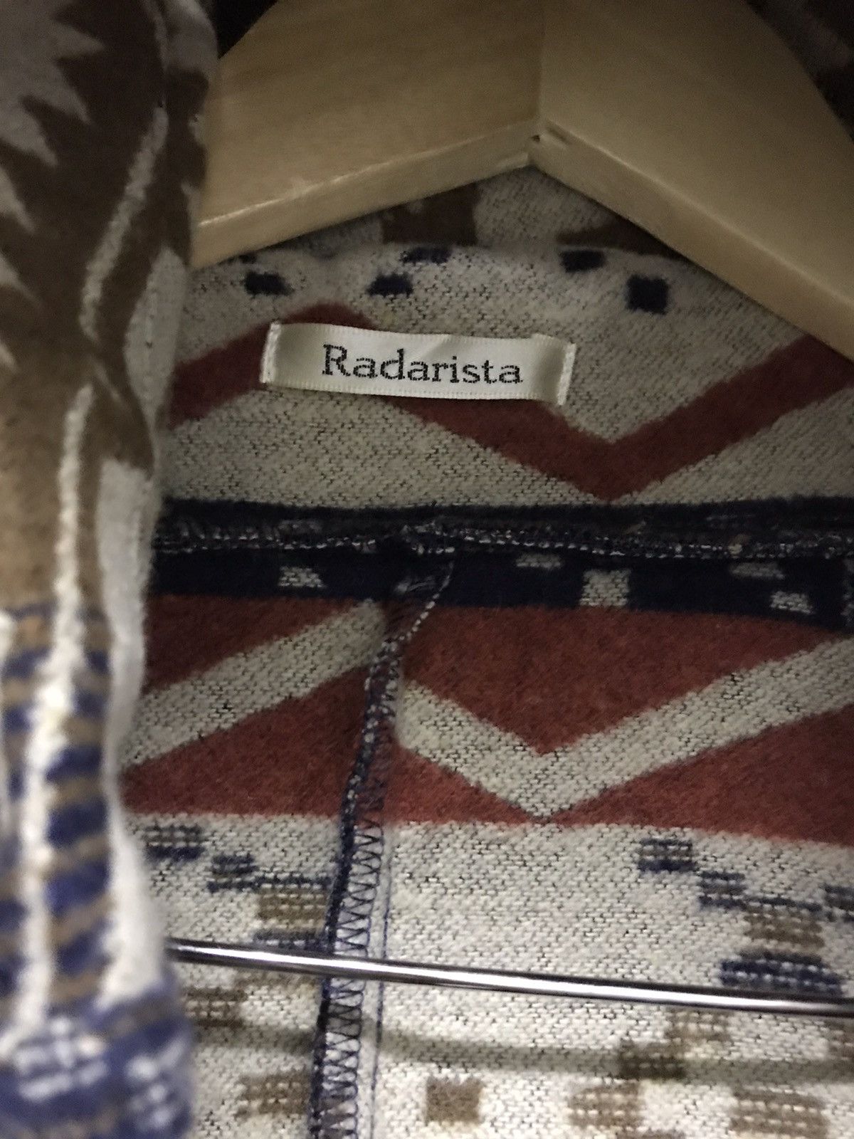 Japanese Brand Nice! Radarista Navajo Wool Long Jacket Size US XL / EU 56 / 4 - 7 Thumbnail