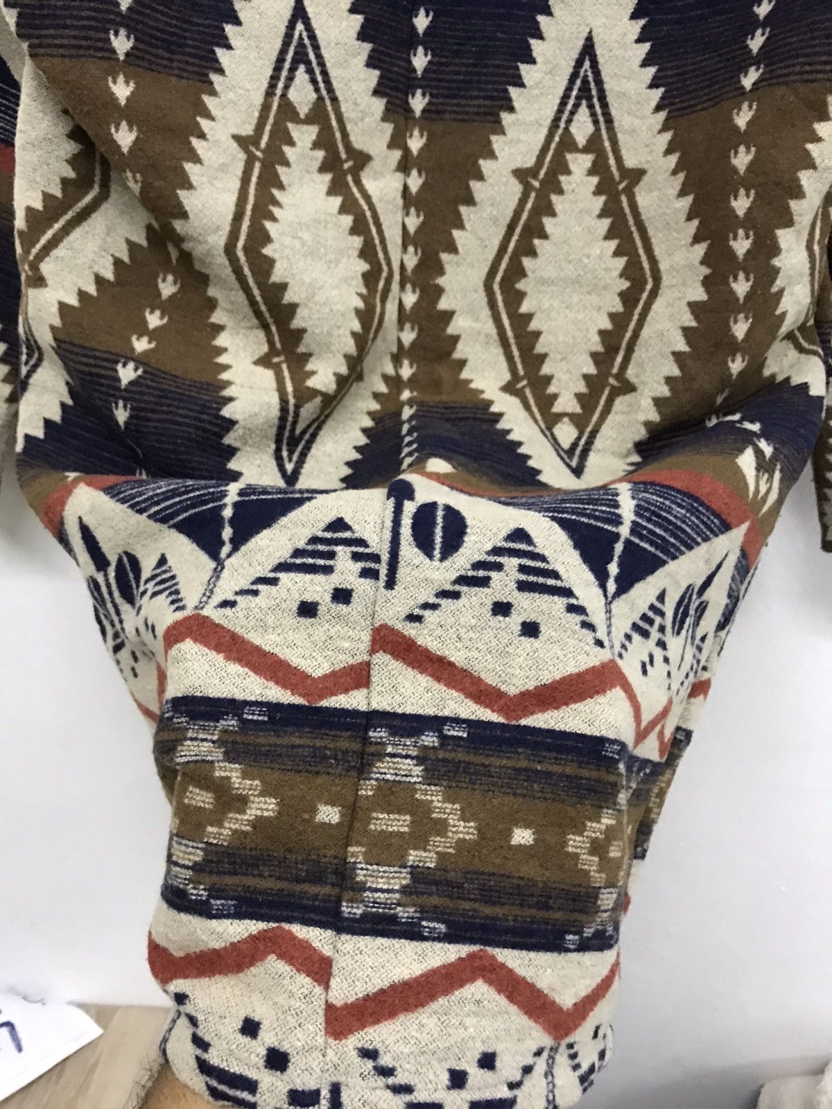 Japanese Brand Nice! Radarista Navajo Wool Long Jacket Size US XL / EU 56 / 4 - 14 Thumbnail