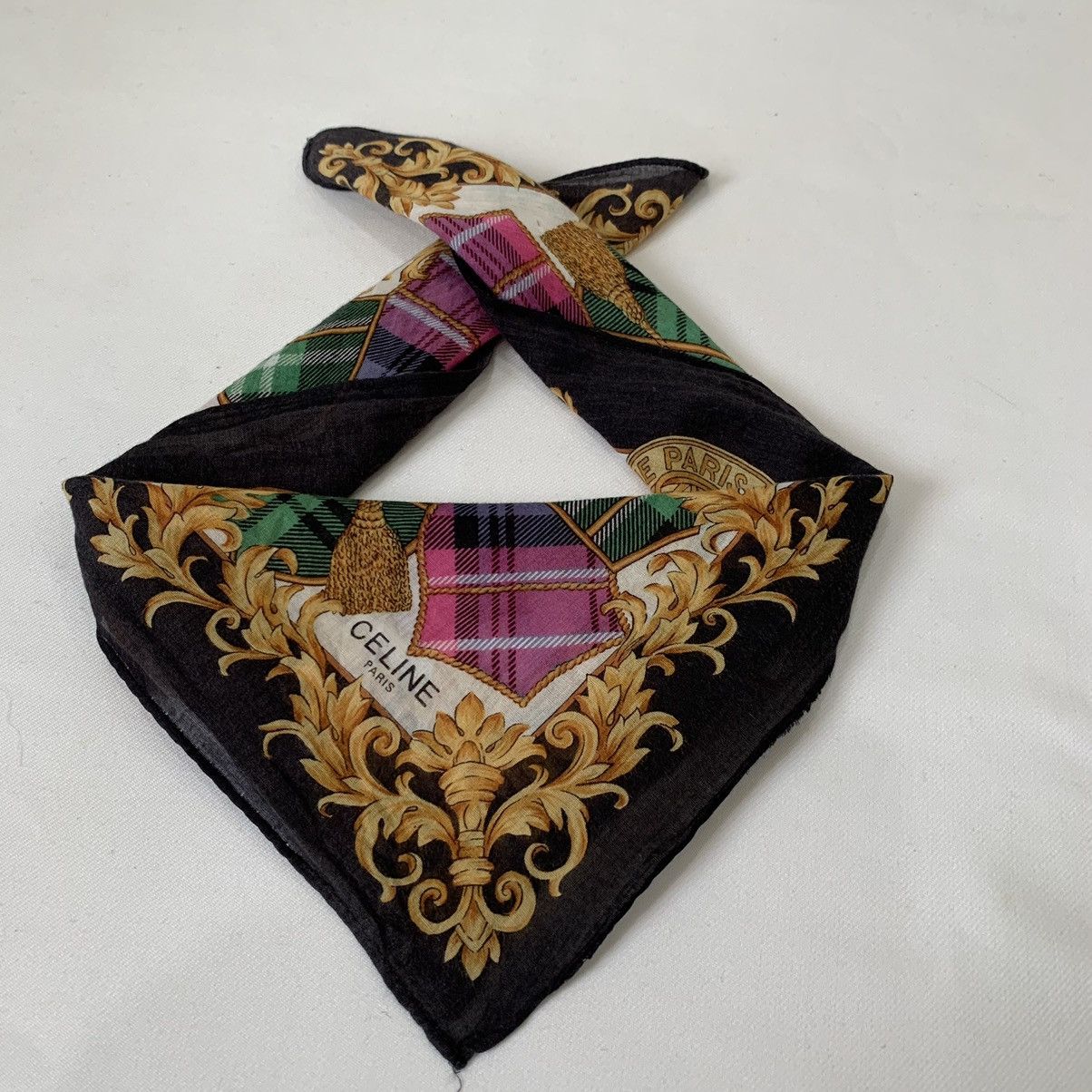 Celine CELINE handkerchief neckerchief turban headband bandana Size ONE SIZE - 3 Thumbnail
