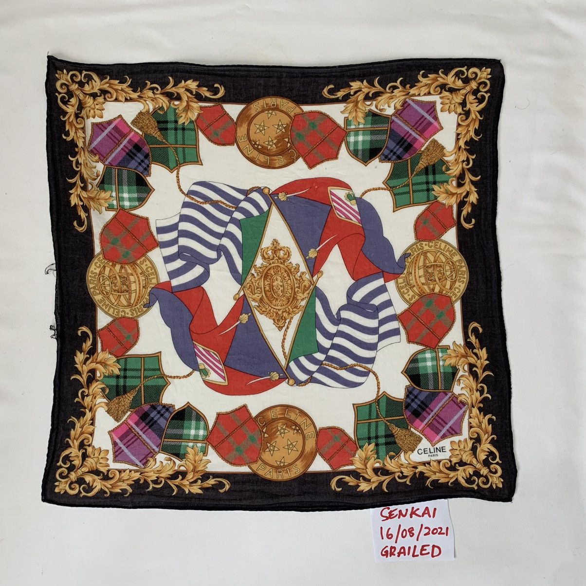 Celine CELINE handkerchief neckerchief turban headband bandana Size ONE SIZE - 12 Thumbnail
