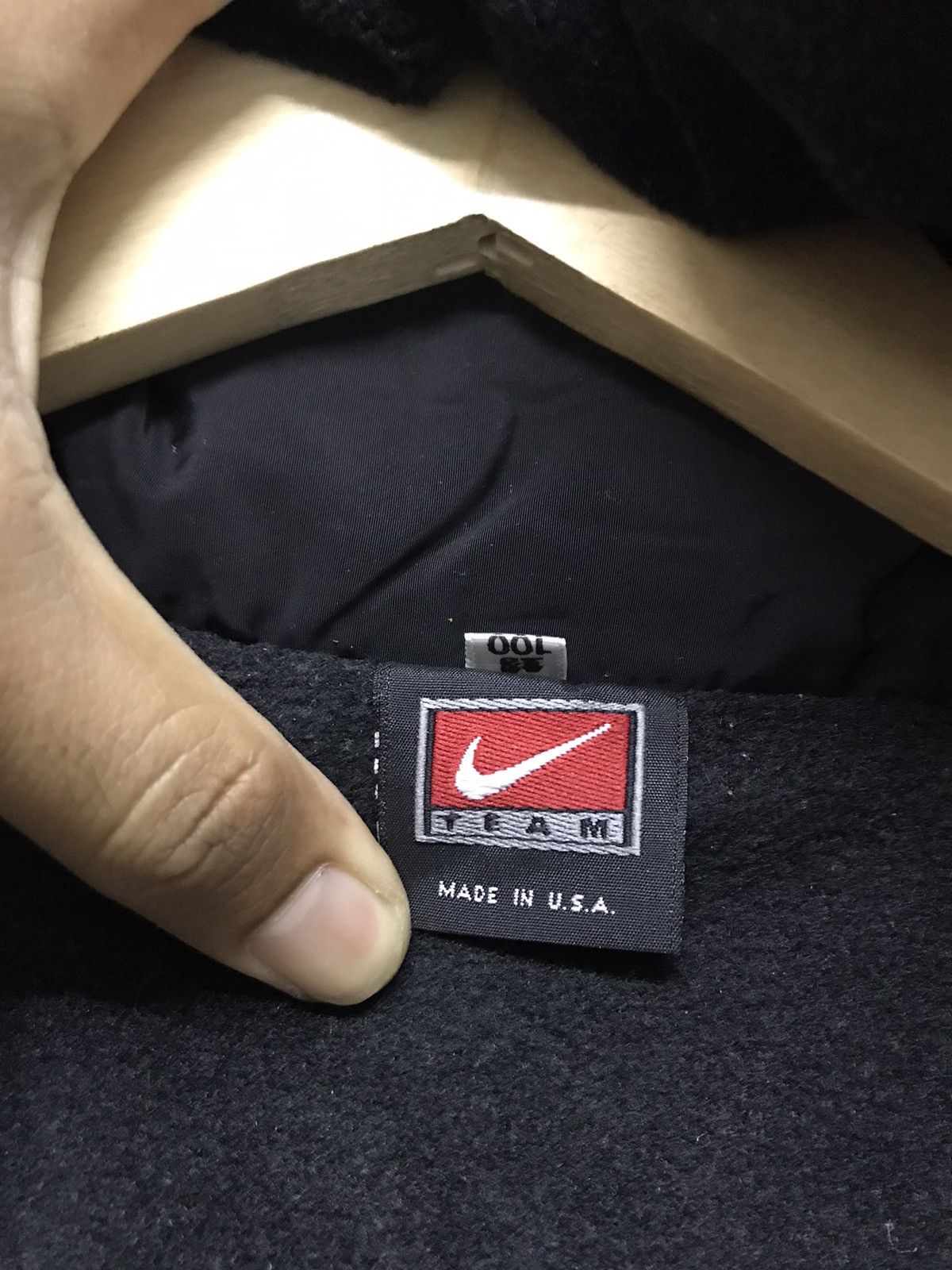 Nike Vintage Nike Total 90 Inner Fleece Jacket Hoodie Size US L / EU 52-54 / 3 - 14 Thumbnail