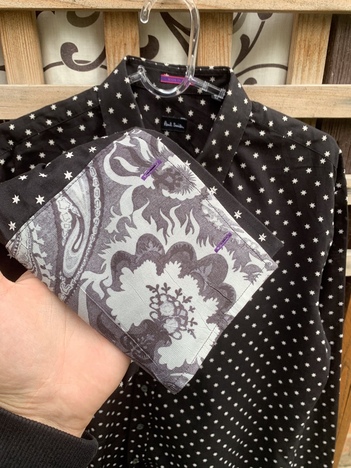 Paul Smith Paul Smith Shirt Longsleeve Black/ White Stars Over Print Size US M / EU 48-50 / 2 - 6 Thumbnail