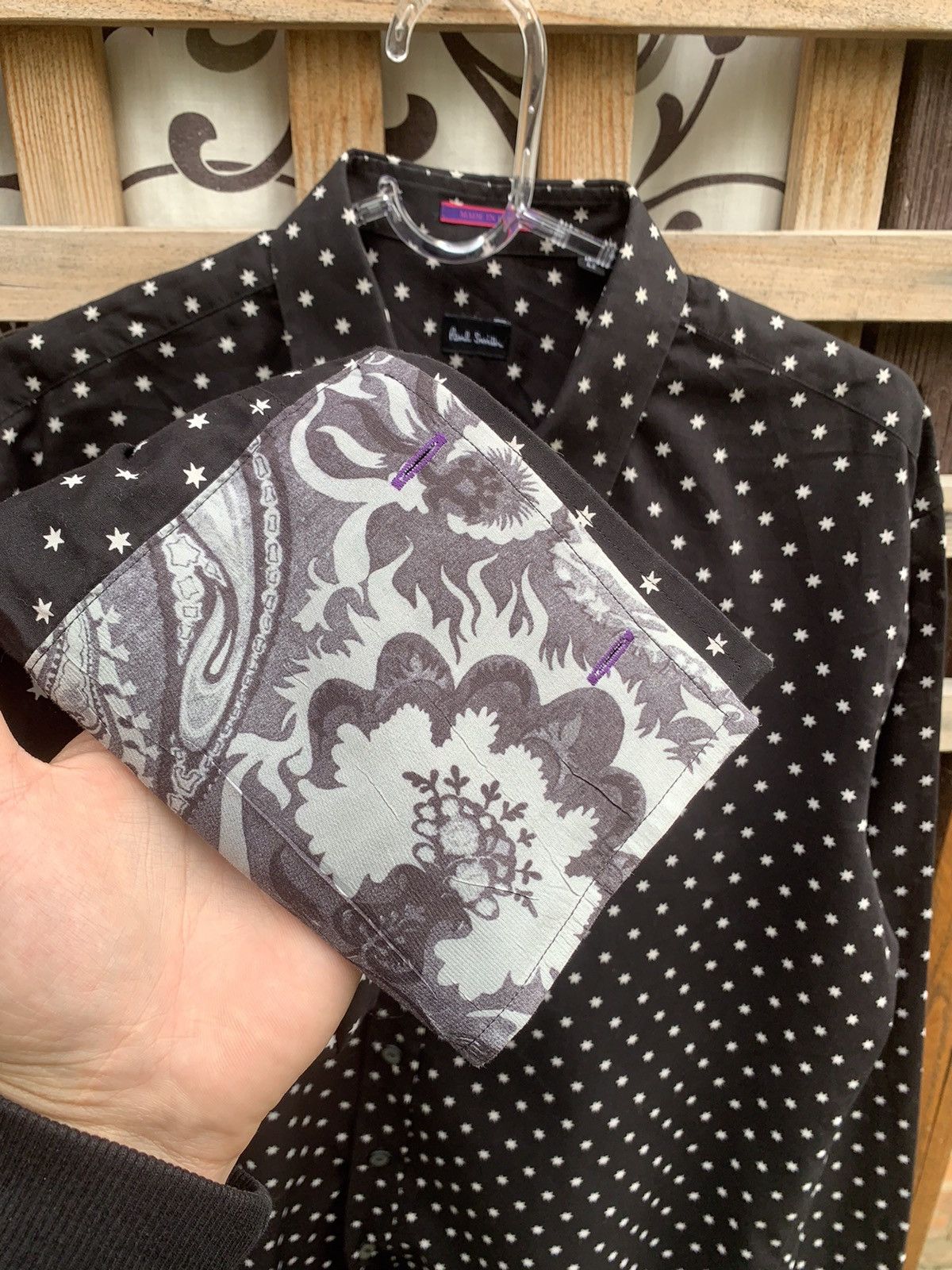 Paul Smith Paul Smith Shirt Longsleeve Black/ White Stars Over Print Size US M / EU 48-50 / 2 - 7 Thumbnail