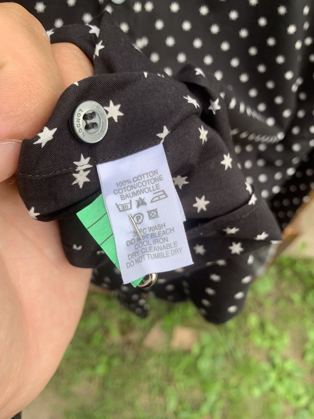 Paul Smith Paul Smith Shirt Longsleeve Black/ White Stars Over Print Size US M / EU 48-50 / 2 - 4 Thumbnail
