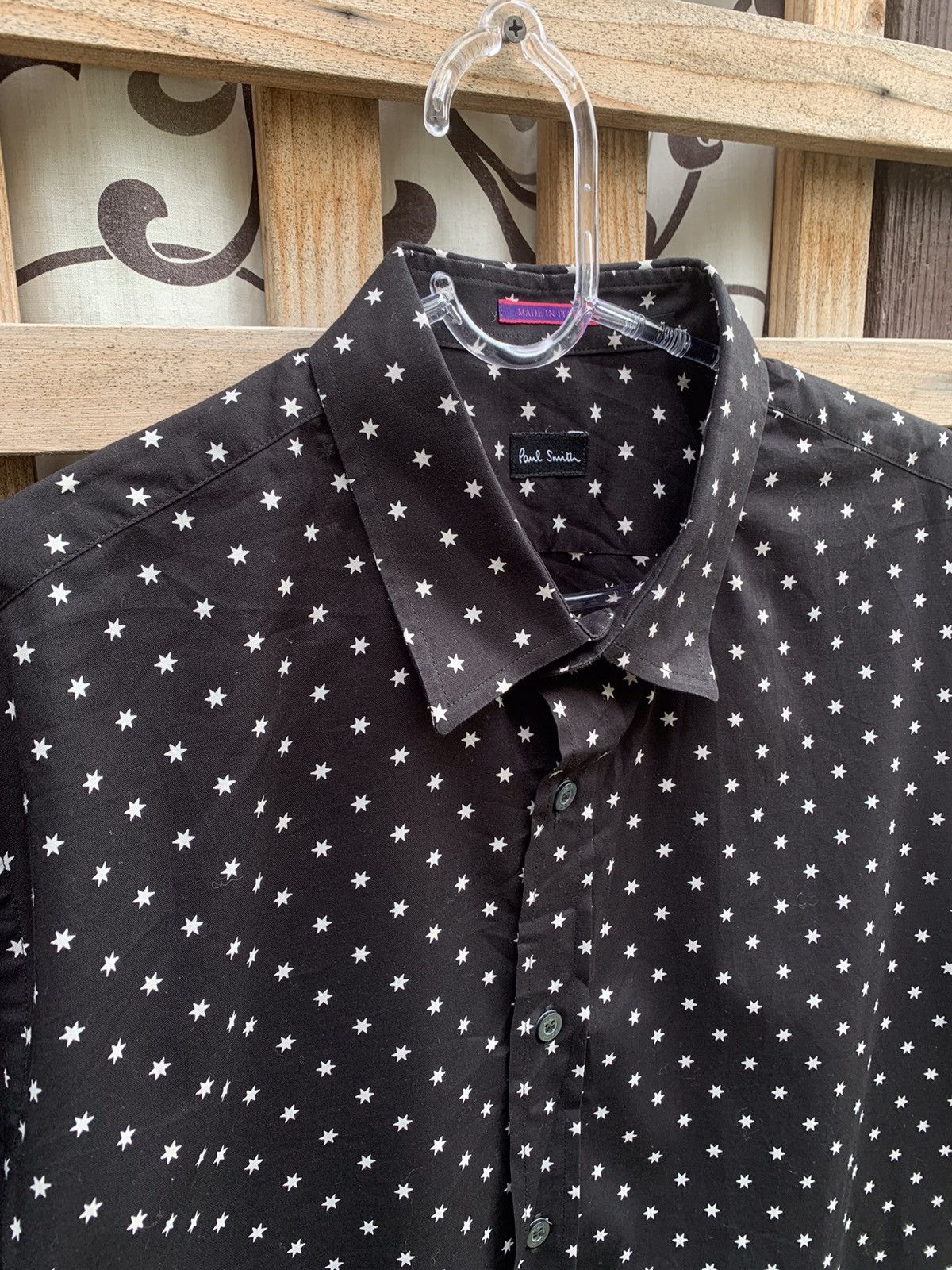 Paul Smith Paul Smith Shirt Longsleeve Black/ White Stars Over Print Size US M / EU 48-50 / 2 - 2 Thumbnail