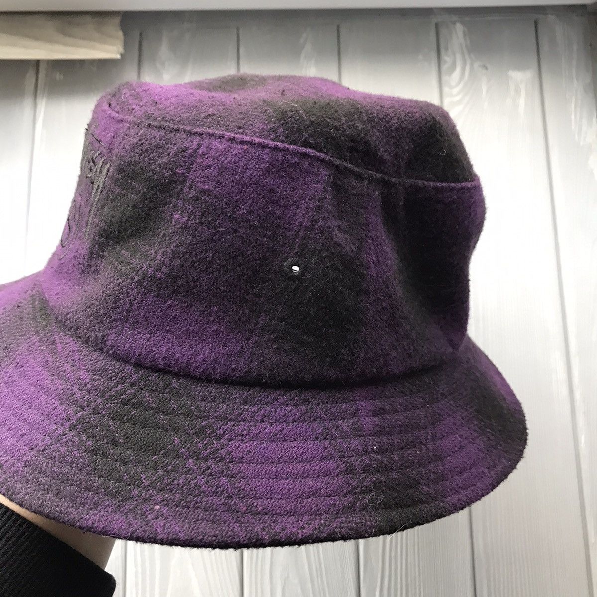 Stussy Vintage Stussy Wool Bucket Hat Purple/Black Cap Size ONE SIZE - 3 Thumbnail