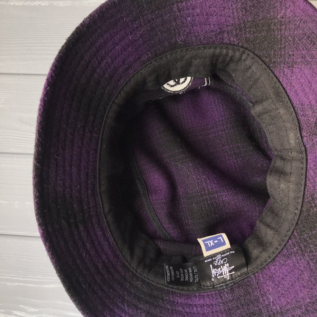 Stussy Vintage Stussy Wool Bucket Hat Purple/Black Cap Size ONE SIZE - 7 Thumbnail